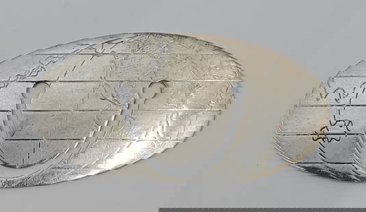 Tiffany & Co, Sterling Silver World Map Money Clip: Artist : Tiffany & Co Description : Sterling Silver World Map Money Clip, signed on the back Tiffany & Co 925 Sterling 2" x 1 1/4" Weight : 6,6 g