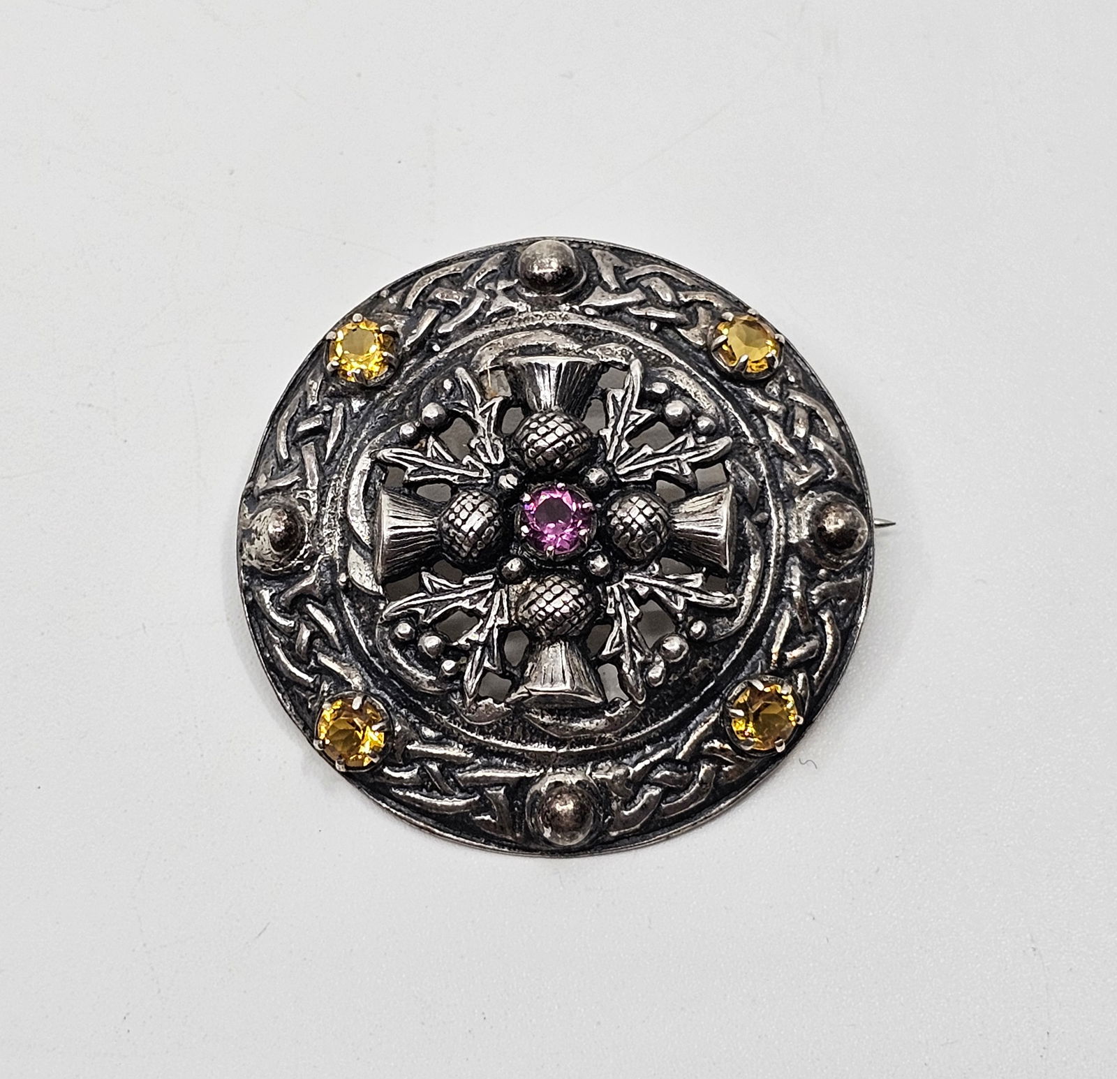 Scottish Sterling Brooch Edinburgh 1950 (1 of 8)