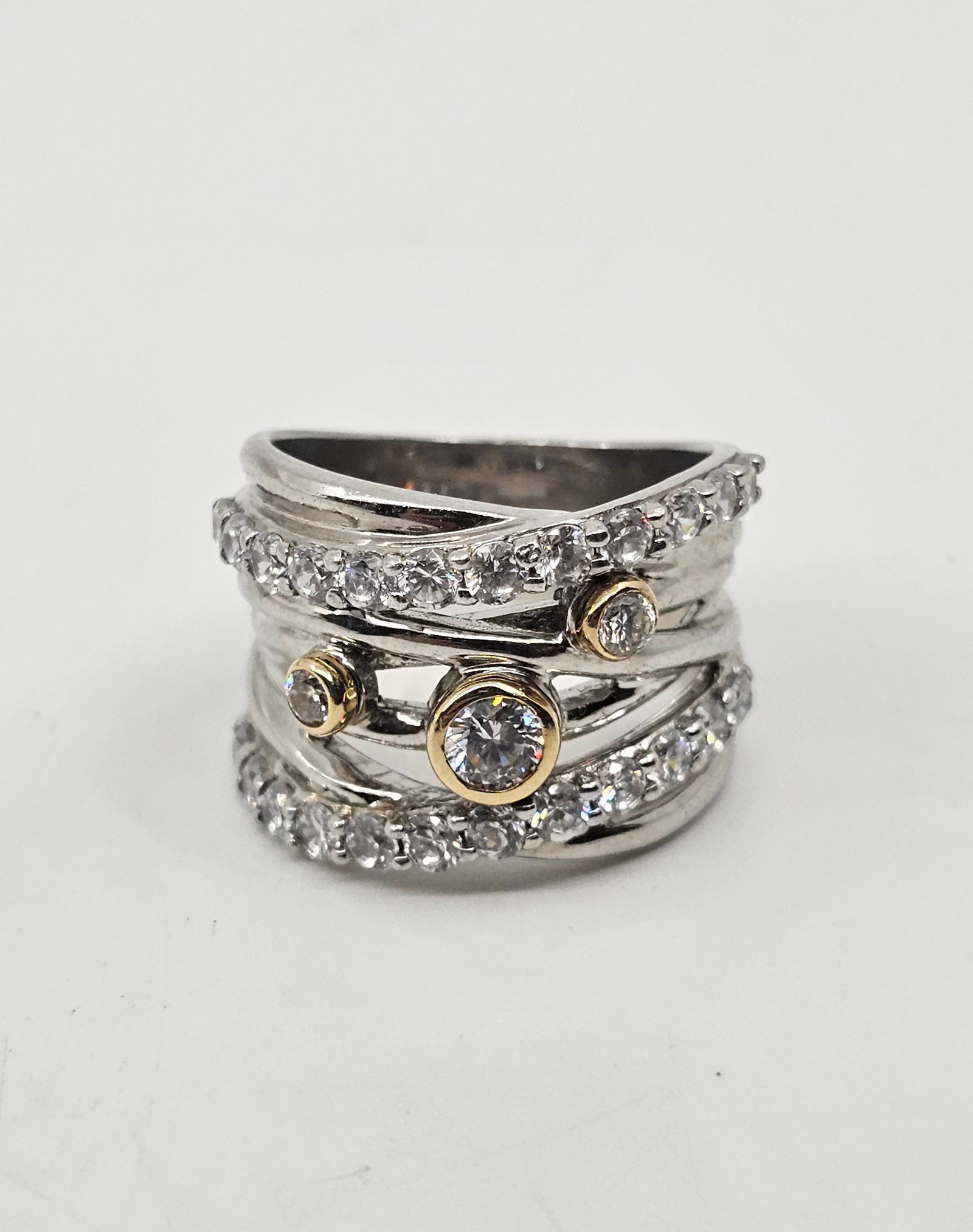 Michael Valitutti, Sterling Silver and 14K Gold Ring (1 of 5)