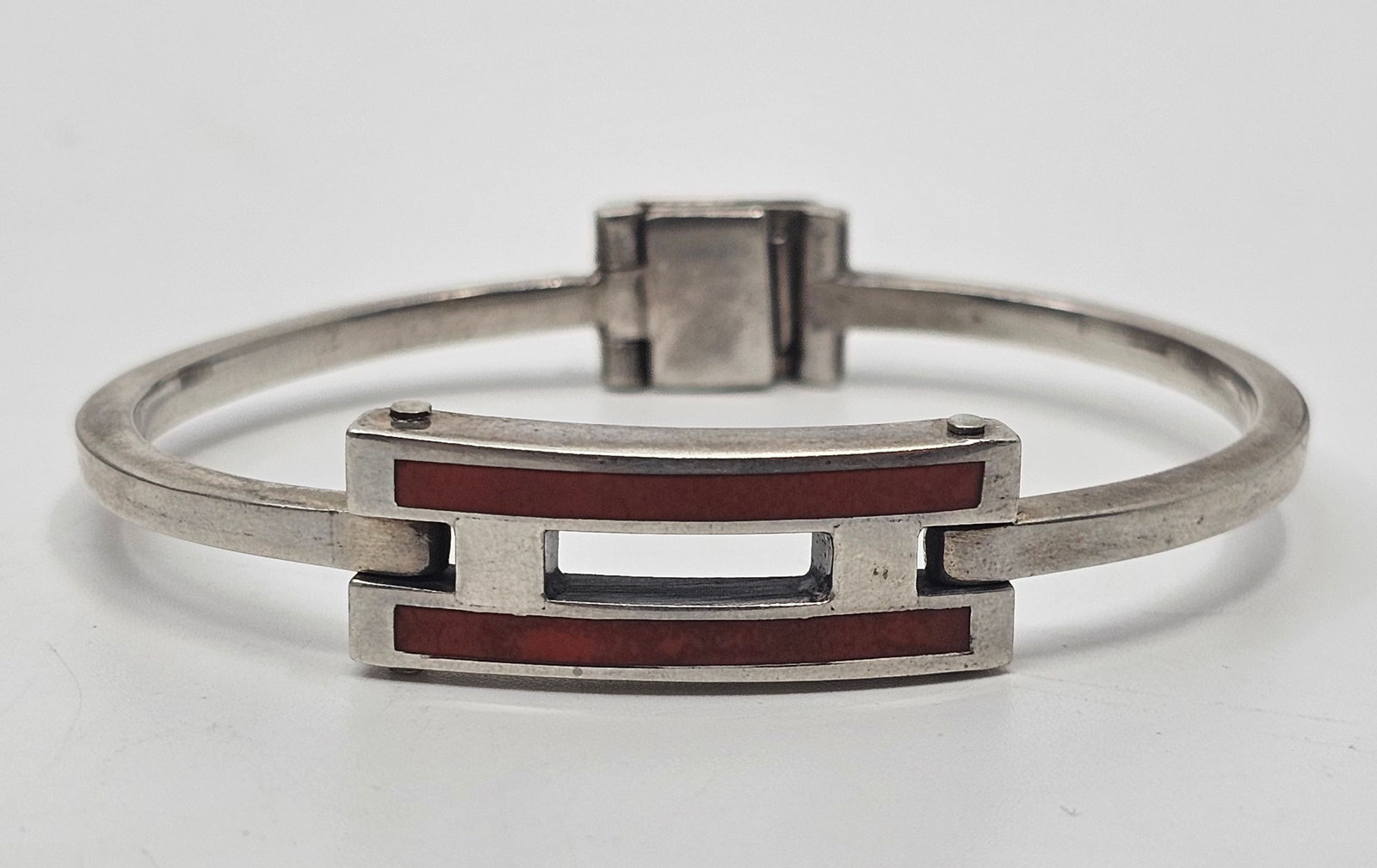 Gucci, 800 Silver Red Enamel Bracelet (1 of 7)