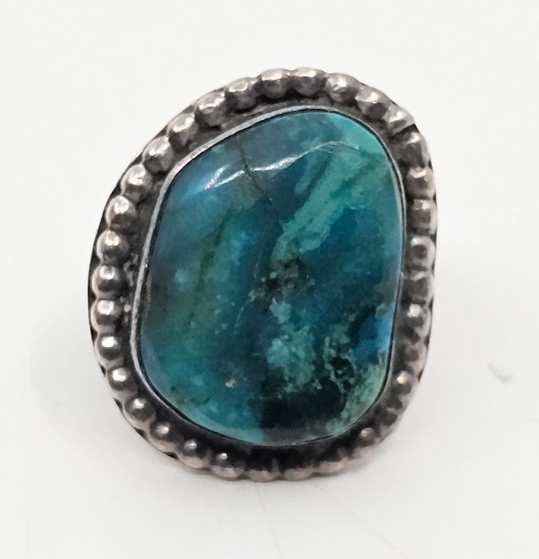 Vintage, Navajo Sterling Silver Turquoise Ring (1 of 5)