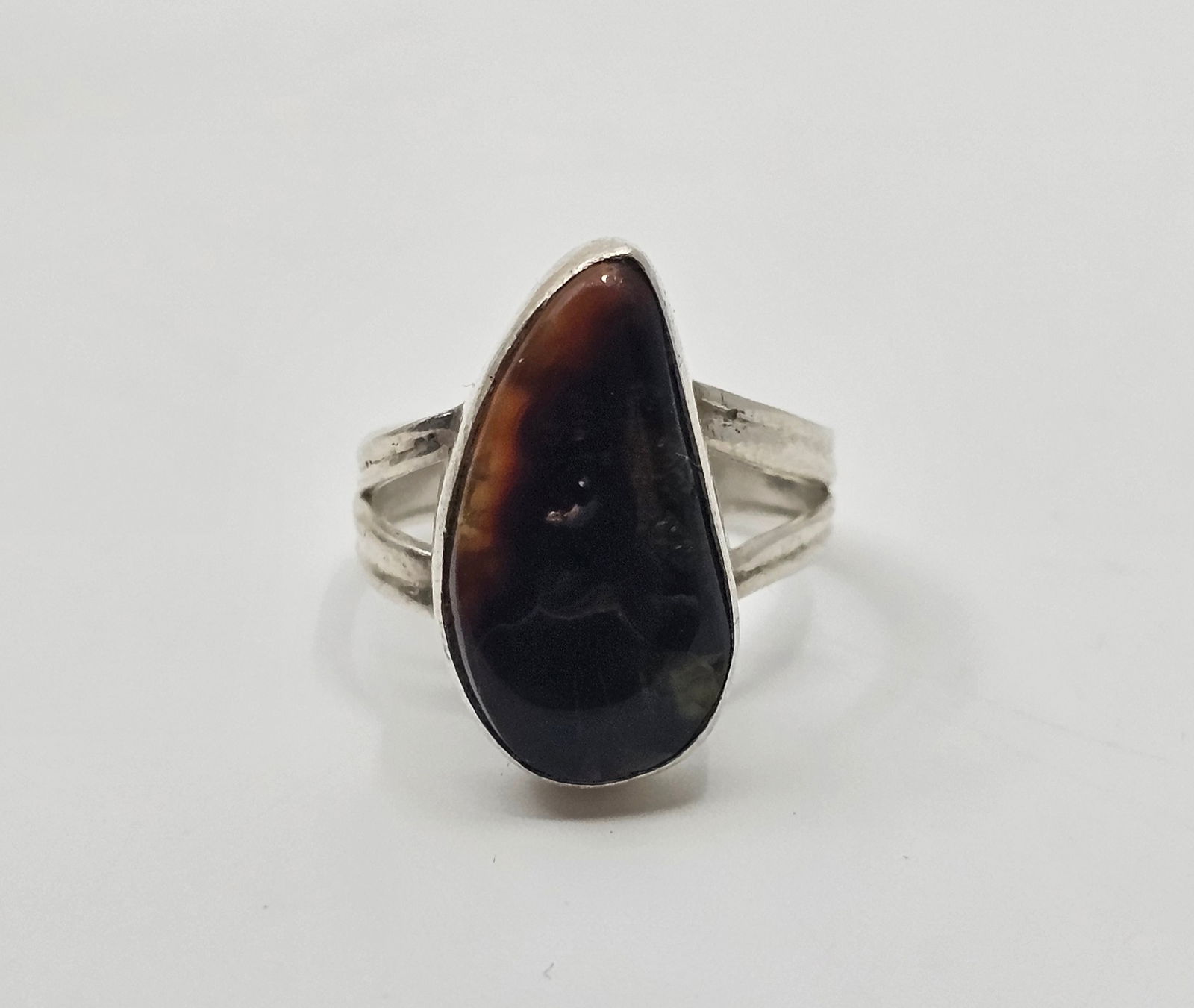 Vintage Sterling Silver Fire Opal Ring (1 of 7)