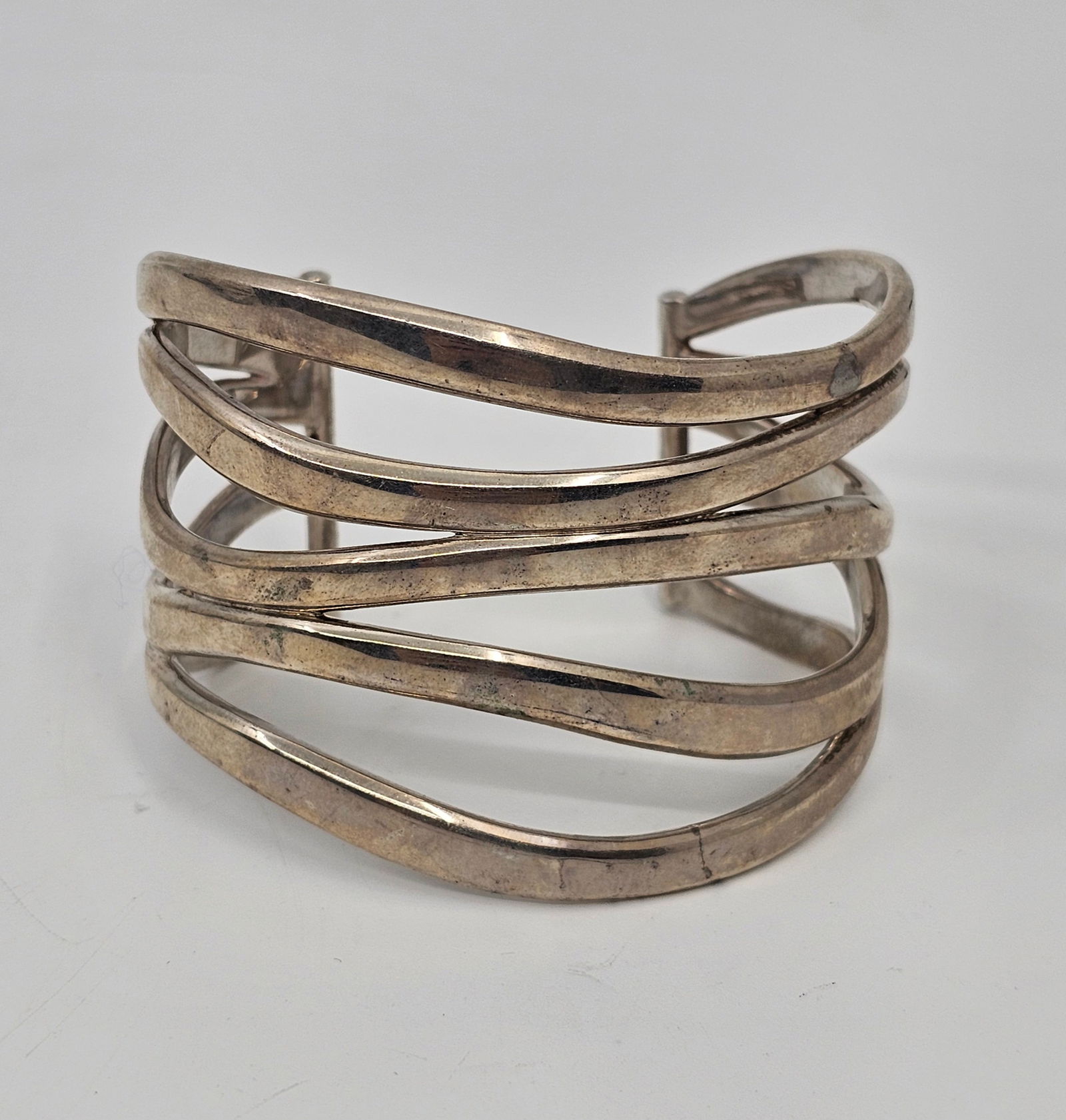 Christofle, Sterling Silver Rivage Cuff Bracelet (1 of 9)