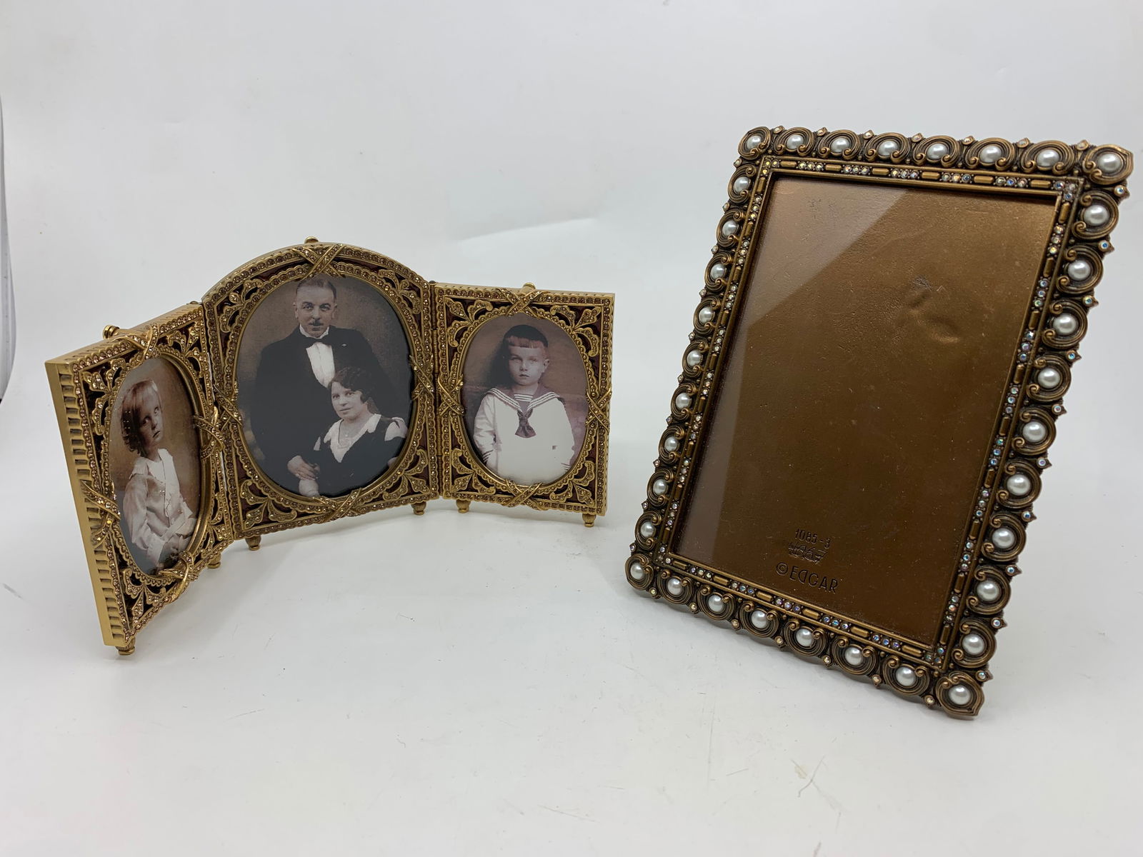 Lot of 2 Edgar Berebi Jeweled Picture Frames (1 of 9)
