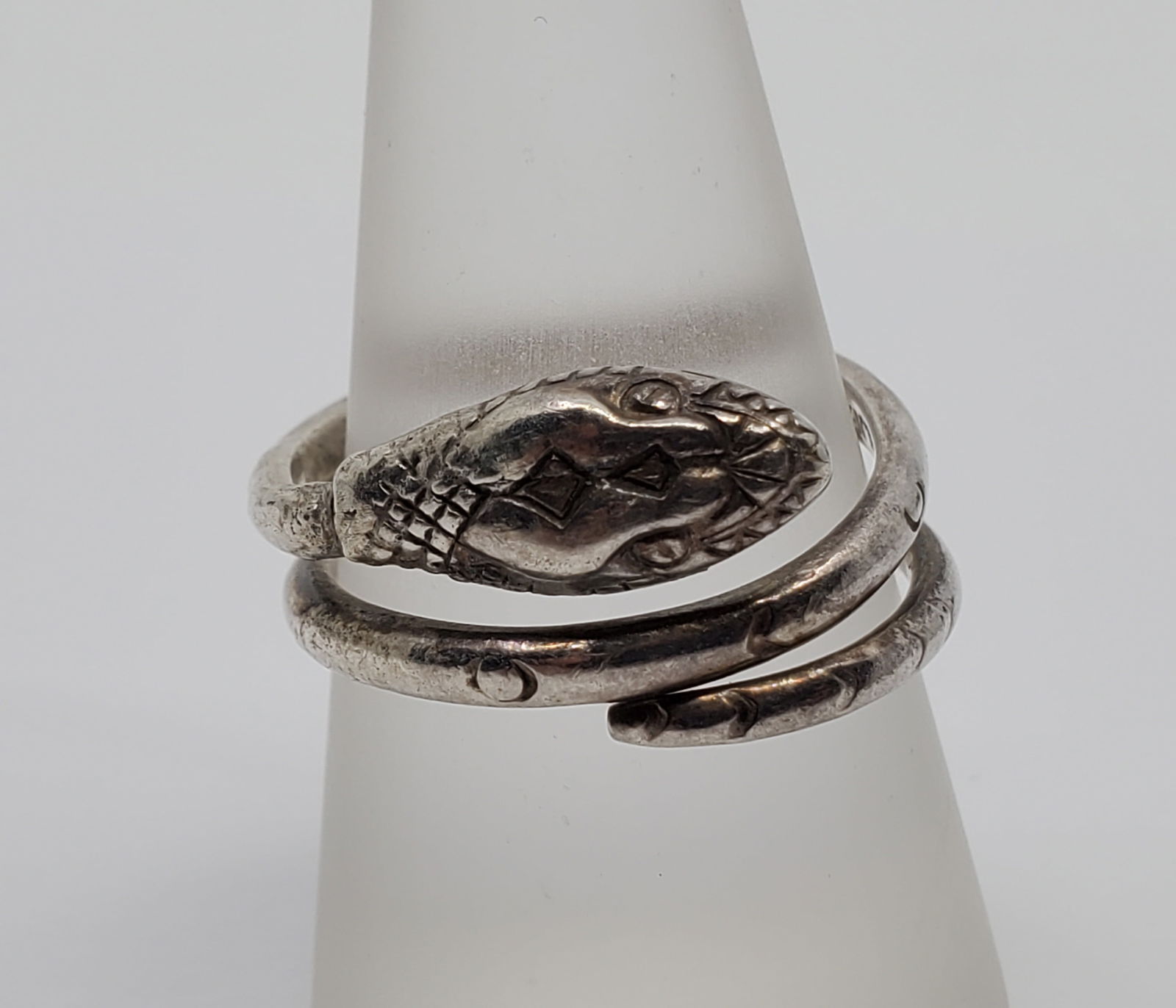 Delfino, Mexican Sterling Silver Snake Ring (1 of 8)