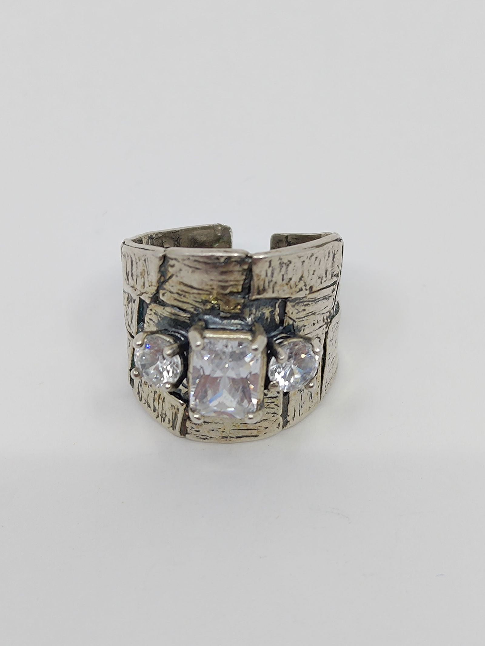 Modernist Sterling Silver RIng Signed RL SR (1 of 6)