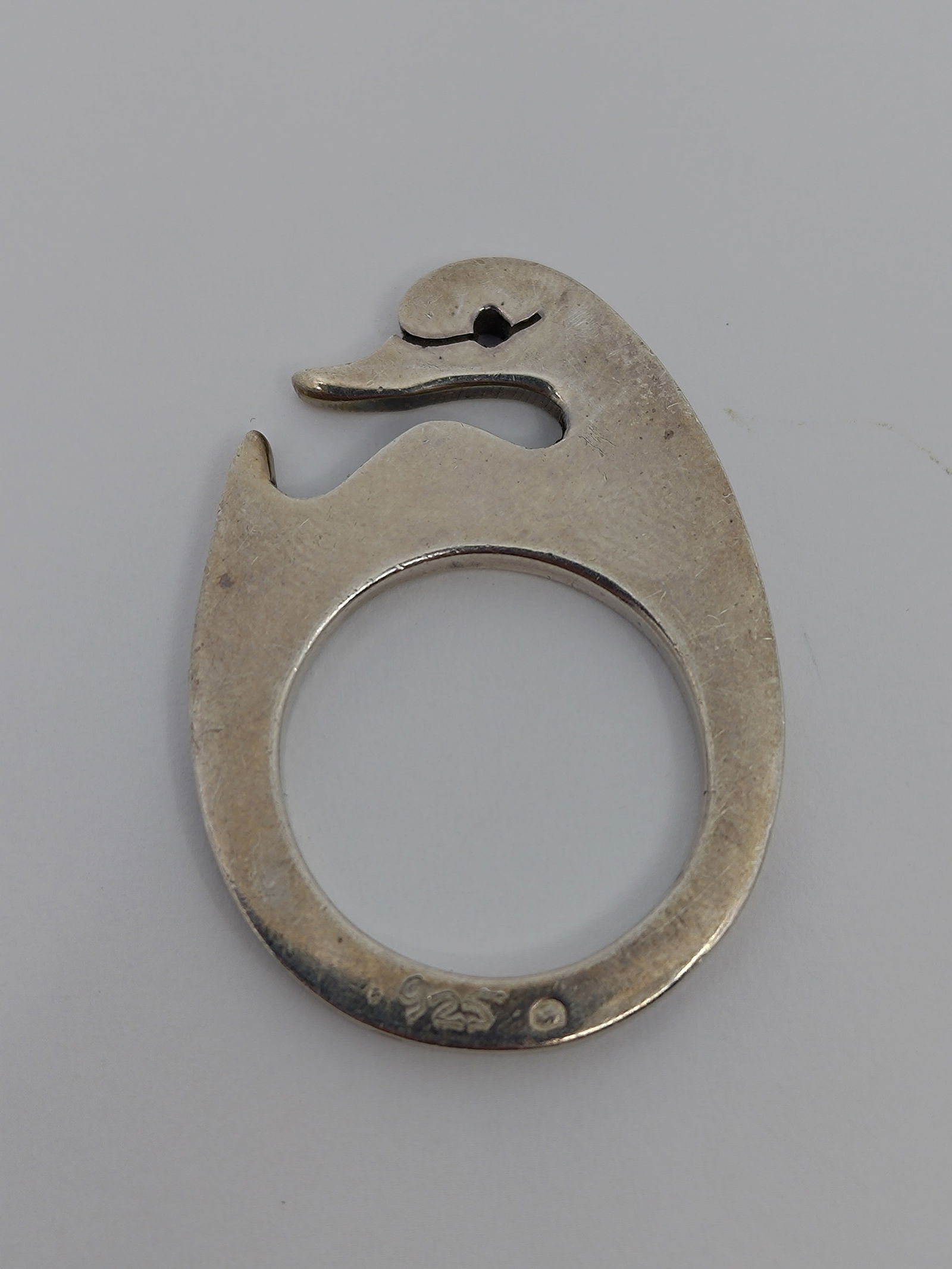 Emilia Castillo, Mexican Sterling Silver Swan Ring (1 of 4)