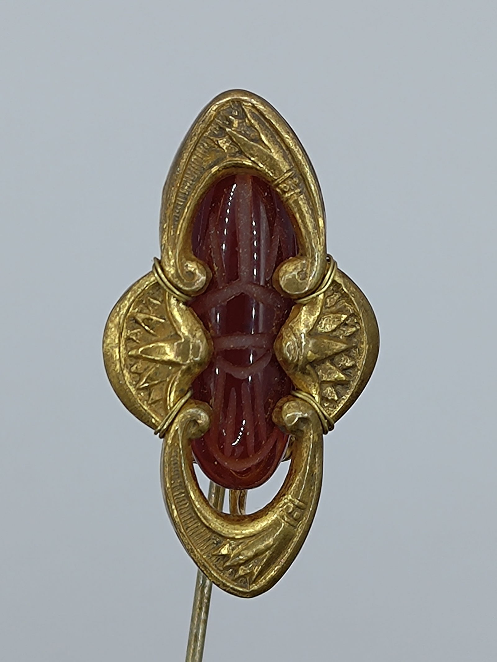MIriam Haskell, Gold Plated Hat Pin (1 of 4)