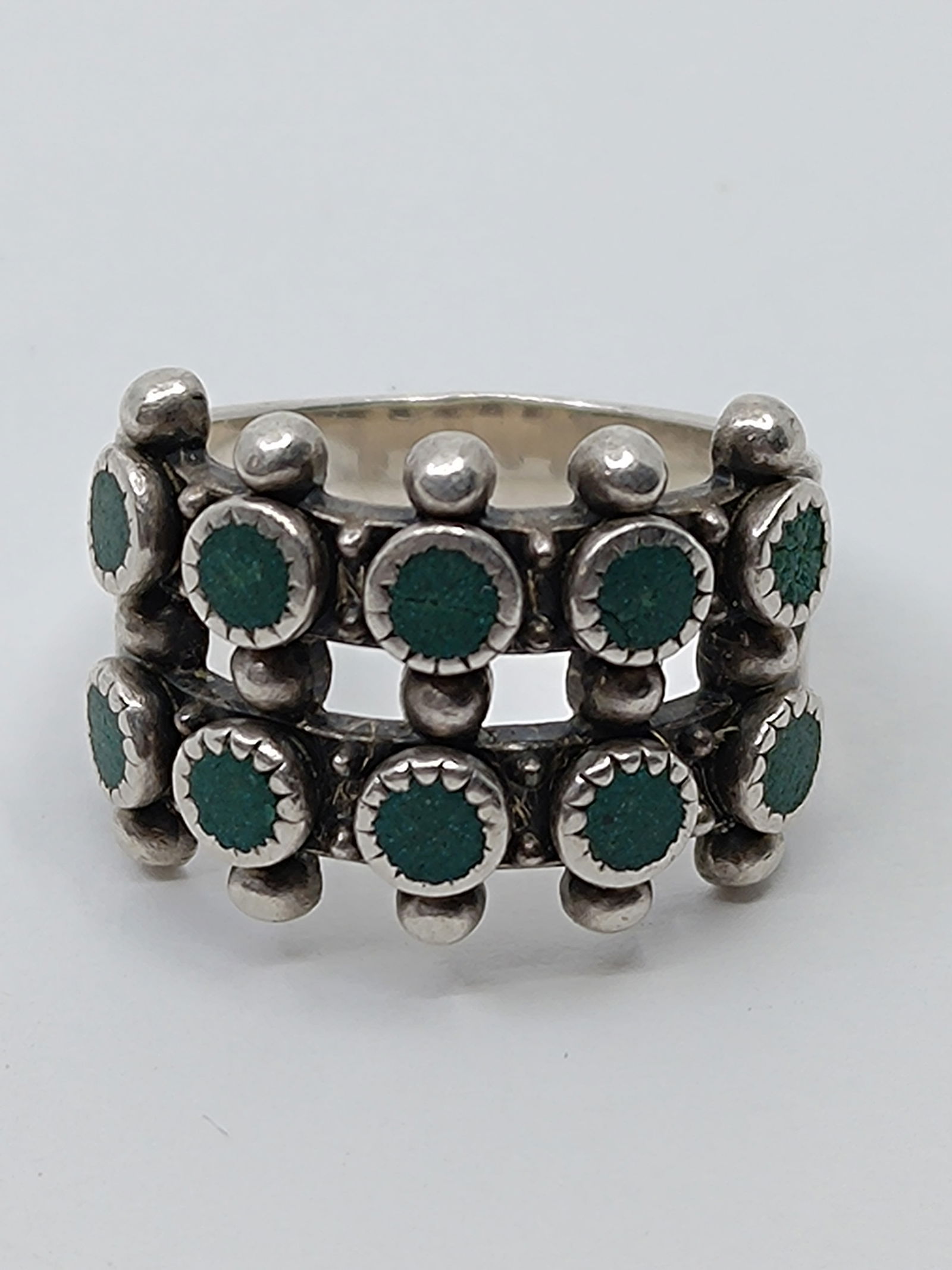 Navajo Sterling Silver Turquoise Ring (1 of 6)