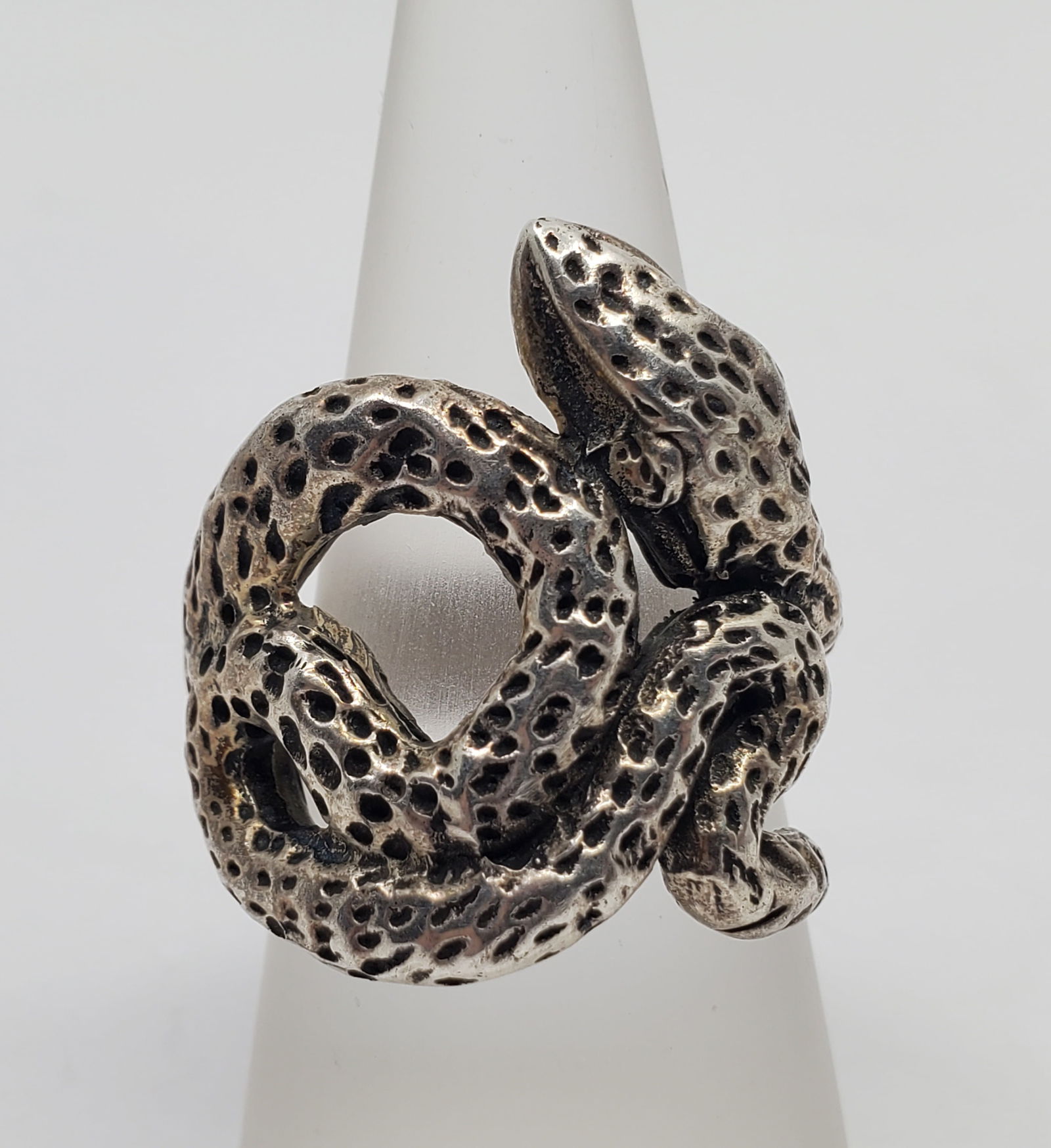 Emilia Castillo, Mexican Sterling Silver Snake Ring (1 of 10)