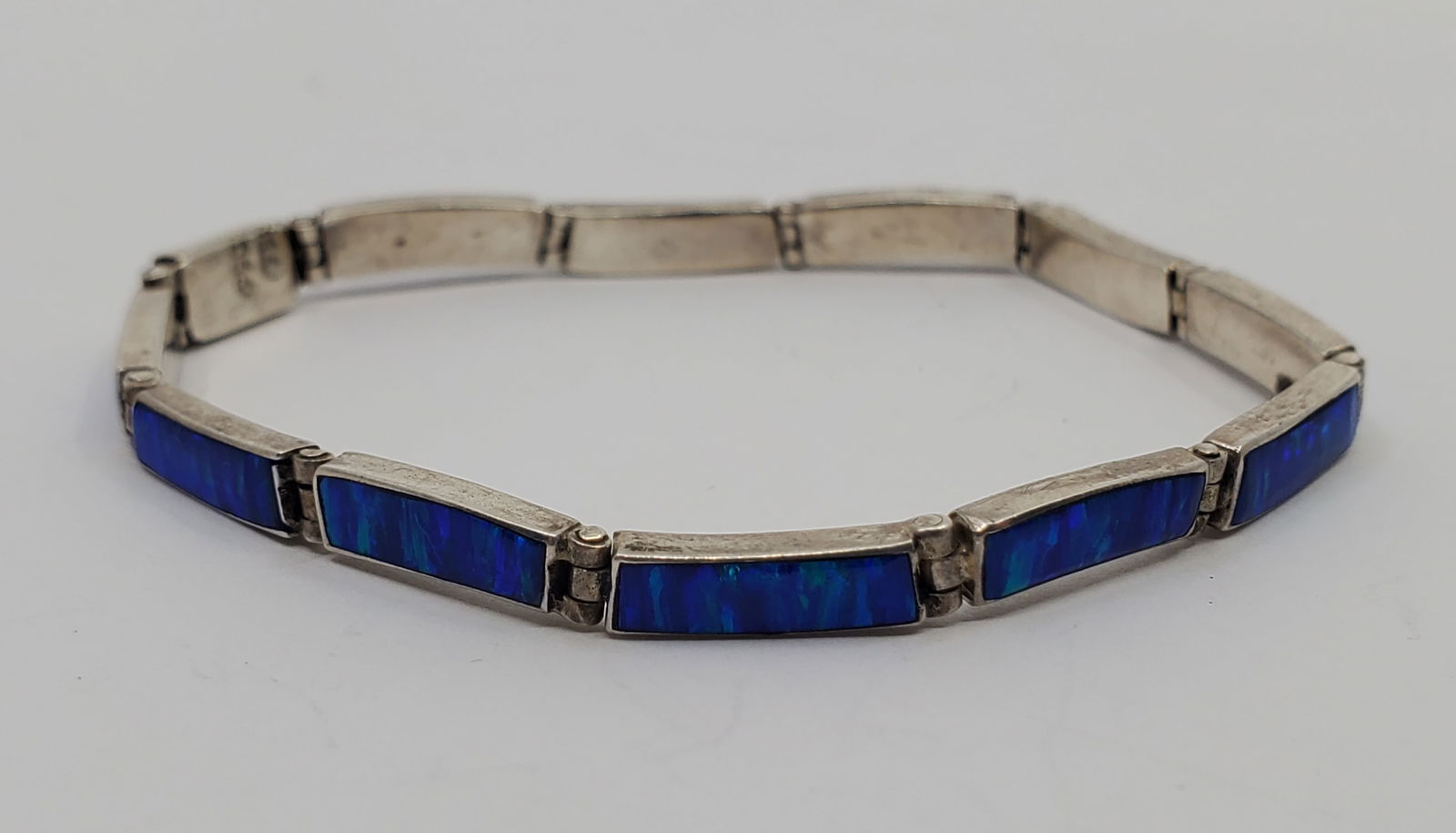.950 Silver Opal Bracelet (1 of 5)
