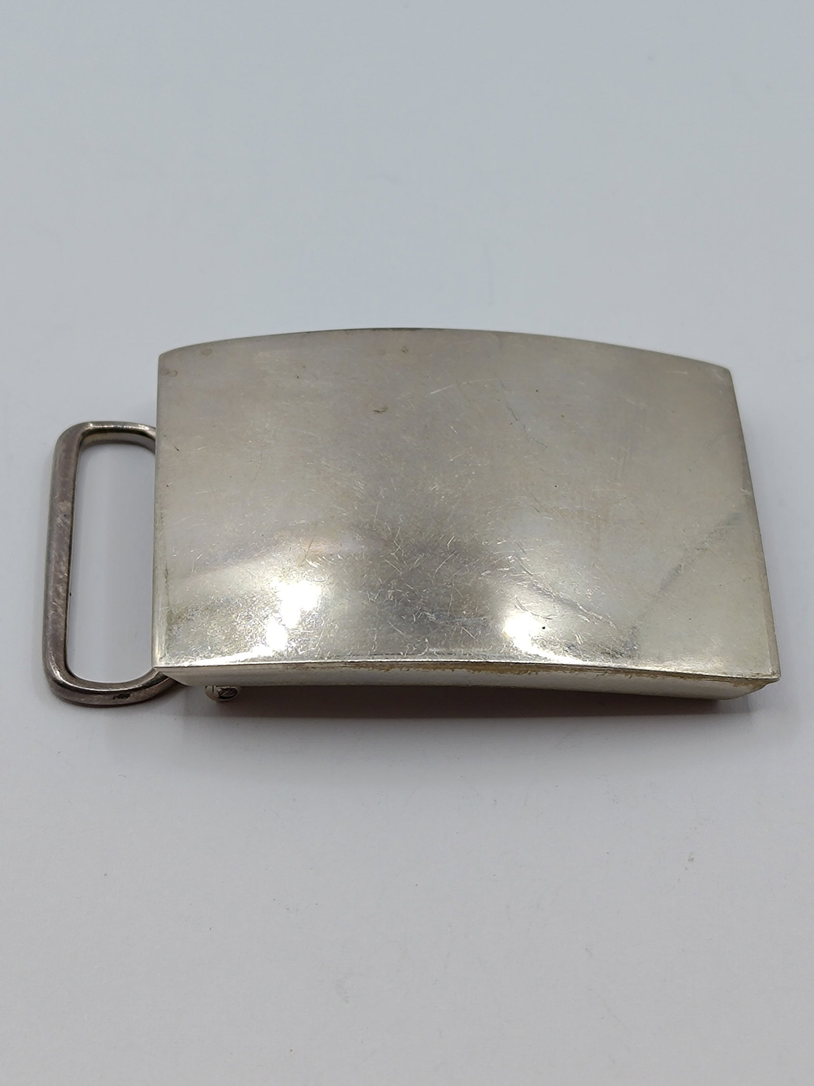 Birks, Sterling Silver Belt Buckle: Sterling Silver Belt Buckle, signed on the back Birks 925 2" x 1 1/4" Weight: 22.1 g