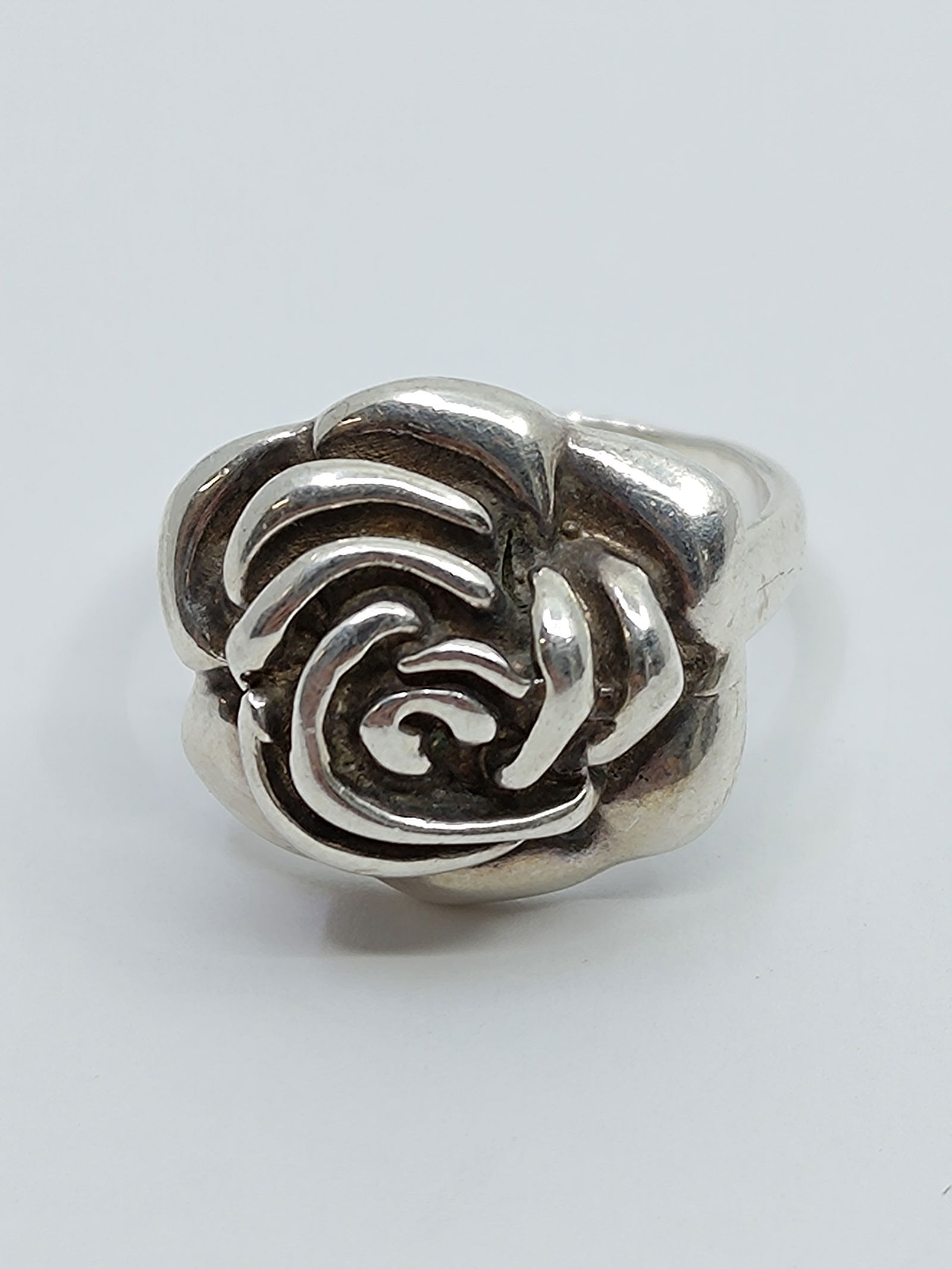 Mexican Sterling Silver Flower RIng, signed De (1 of 7)