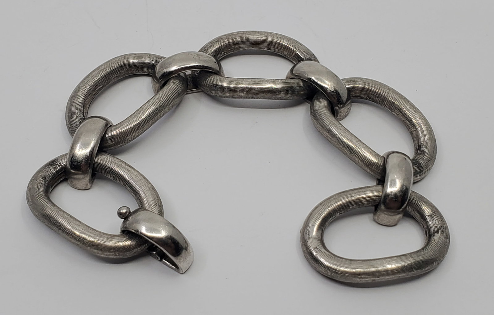 CEART, Italian, .800 Silver Bracelet: .800 Silver Bracelet, signed on the back CEART 800 7 1/2" x 1" Weight: 57 g