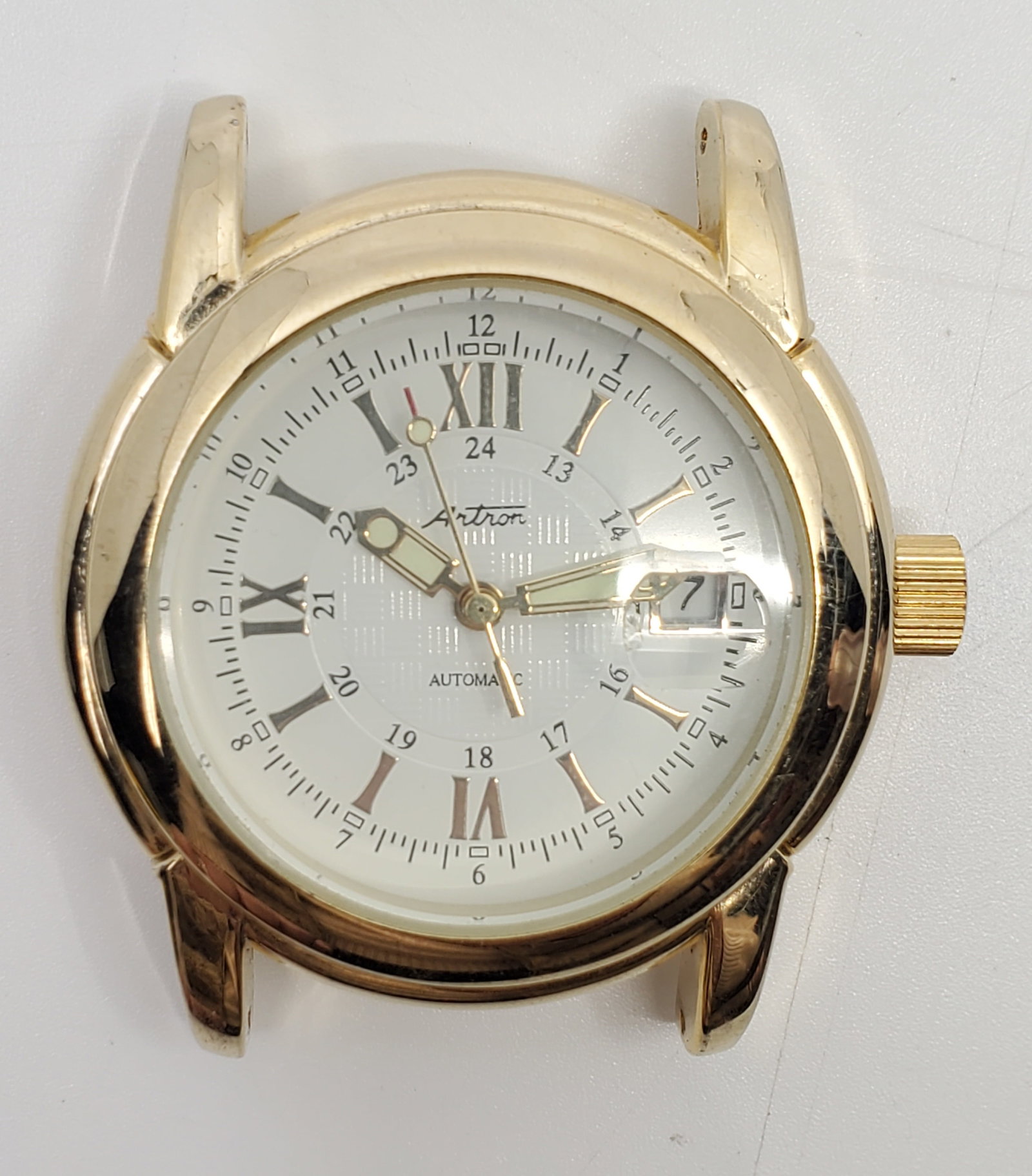 ARTRON Automatic Men's Watch, date. No Bracelet.: 40 mm. Made in China. The watch is in working order, although we cannot guarantee it for accuracy