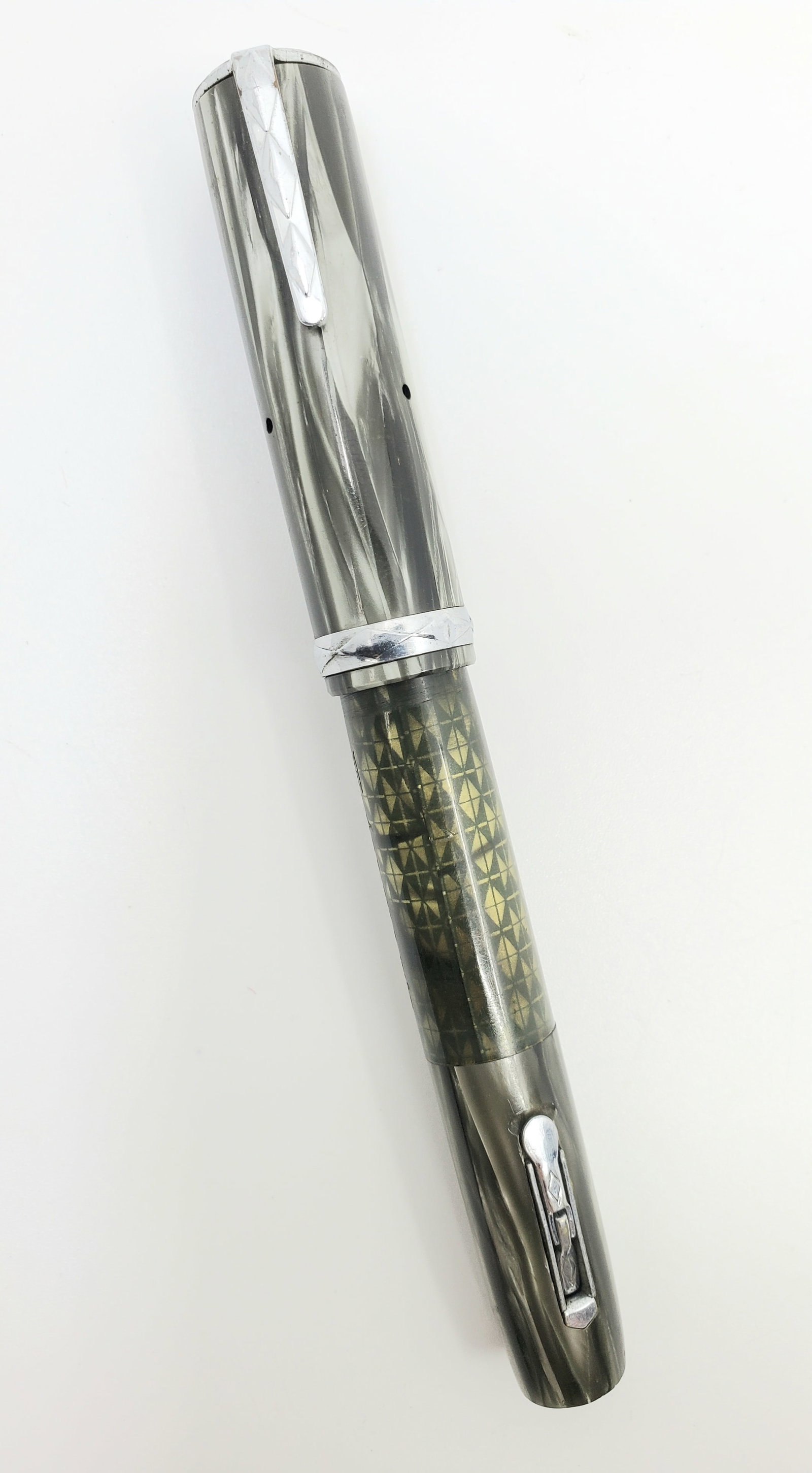 Vintage Waterman's Fountain Pen: Vintage Marble Waterman's Fountain Pen, made in USA