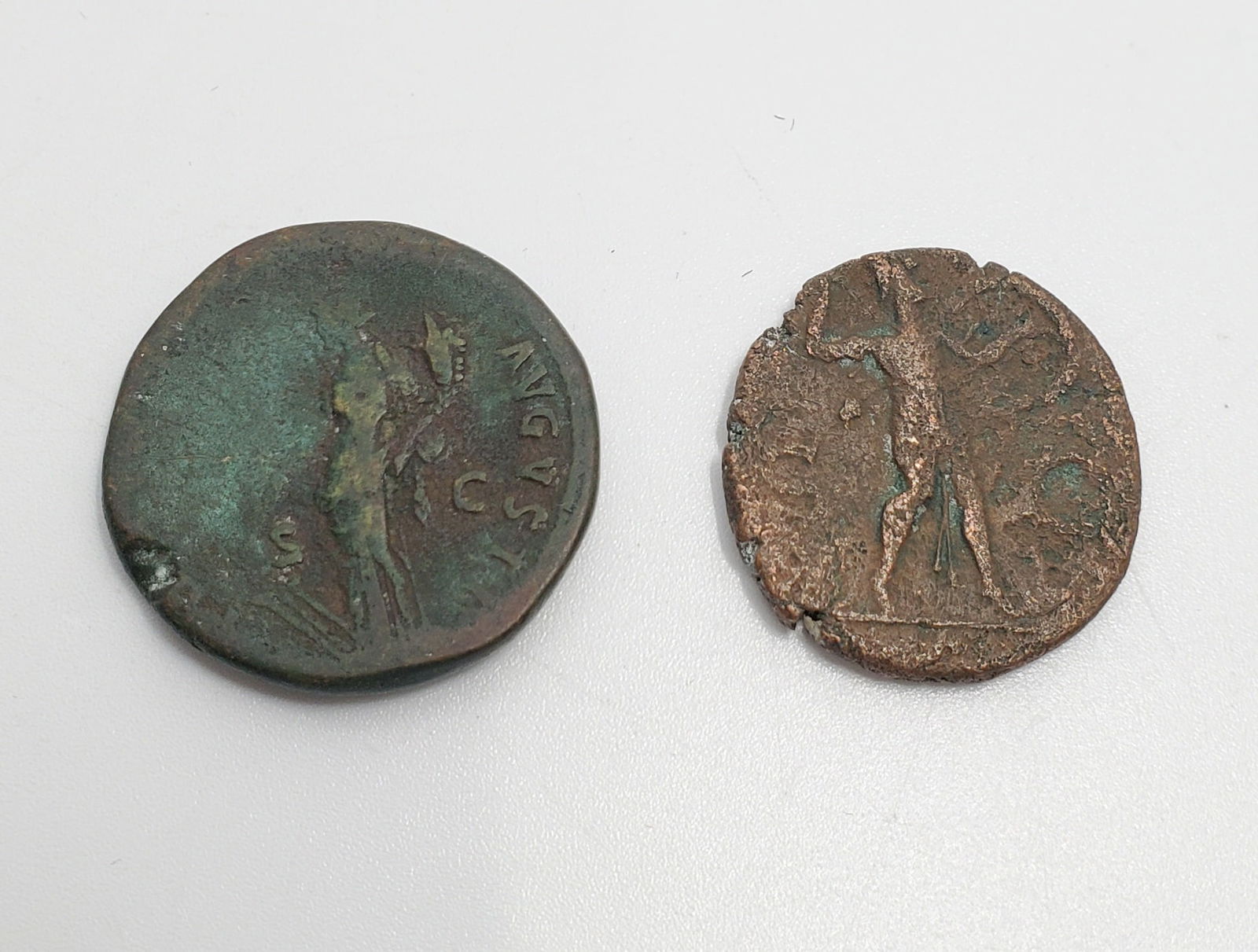 Ancienr ROME Two Bronze Coins (1 of 3)