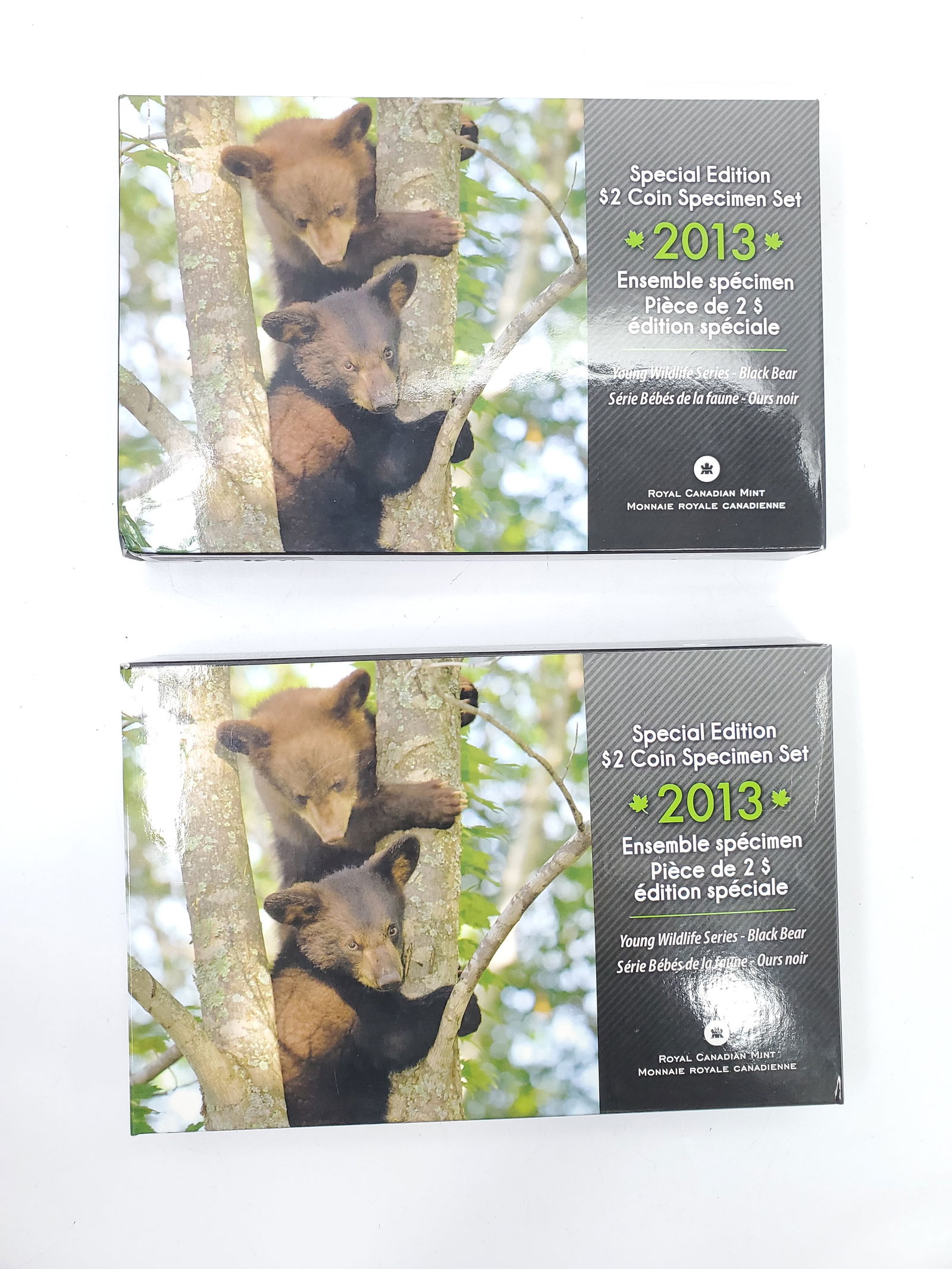 CANADA Specimen Coin Sets Young Wildlife 2013 - Black Bear 2 Pieces (1 of 7)