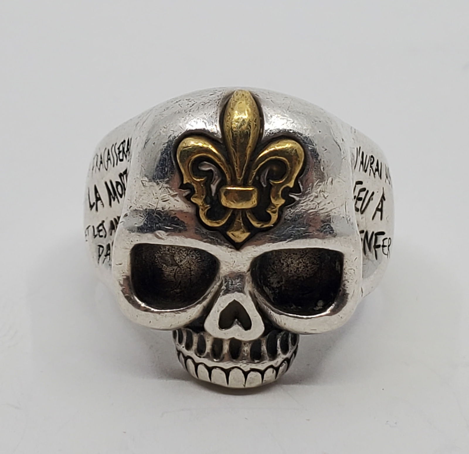 Caroline Neron & Eric Lapointe, Sterling Silver Skull Ring (1 of 8)