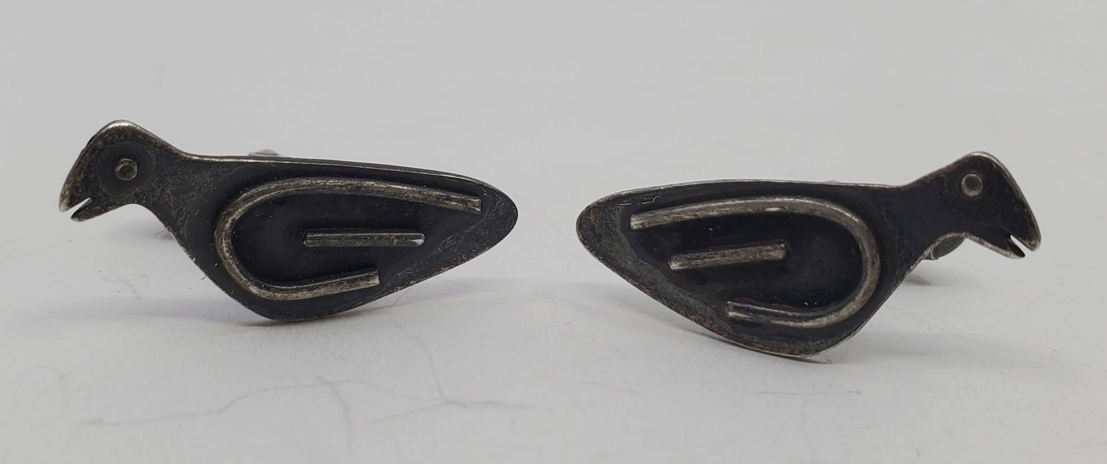 G. Tremblay, Modernist Sterling Silver Bird Cufflinks (1 of 7)