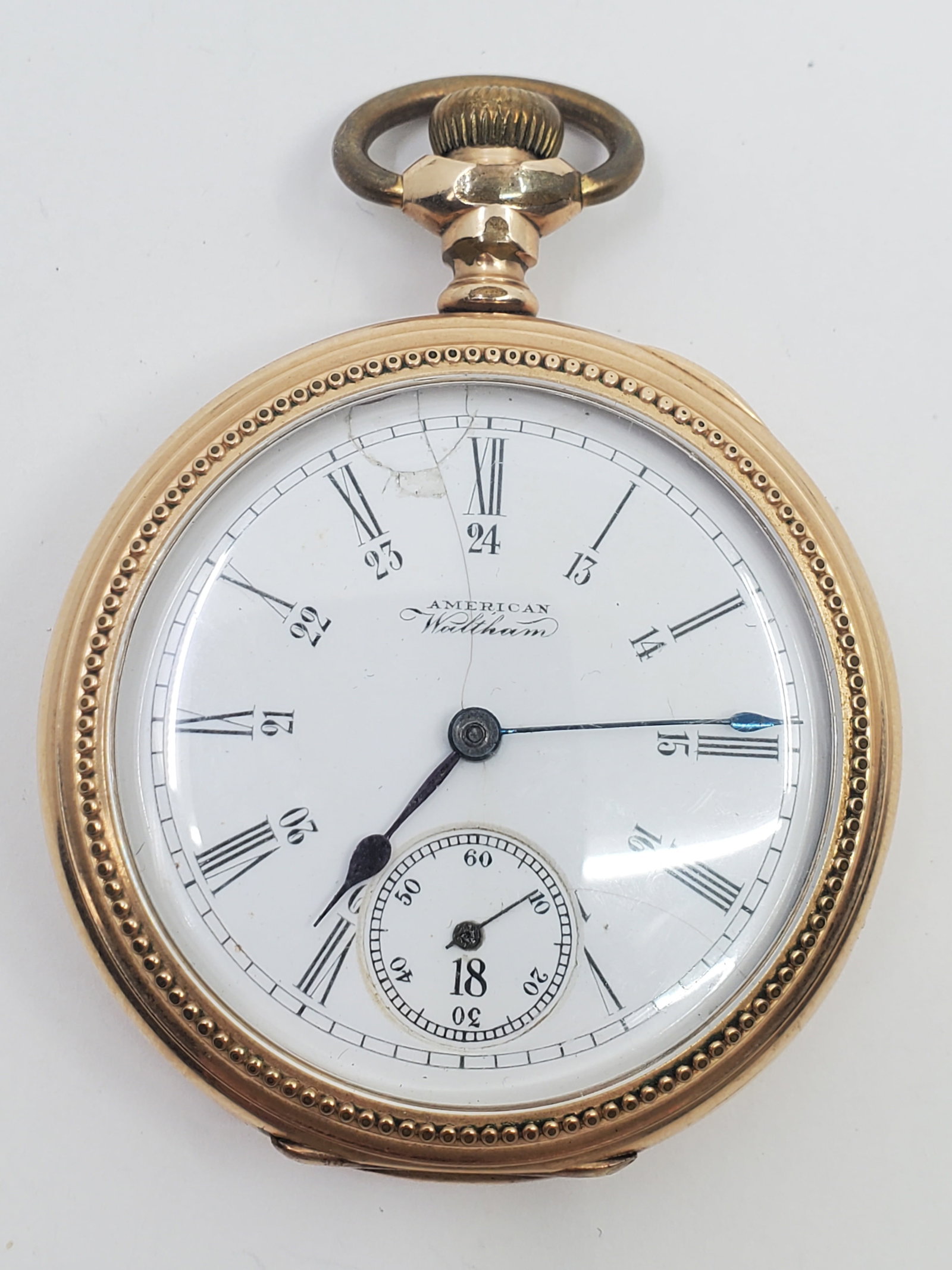 Waltham No. 640, Pocket Watch 17 Jewels Gold Filled Case: Waltham Pocket watch, Grade : No. 640, 17 Jewels, Model 1888, year of production 1897-1899, Size : 16S, Gold Filled Case In working order, although we cannot guarantee it for accuracy.