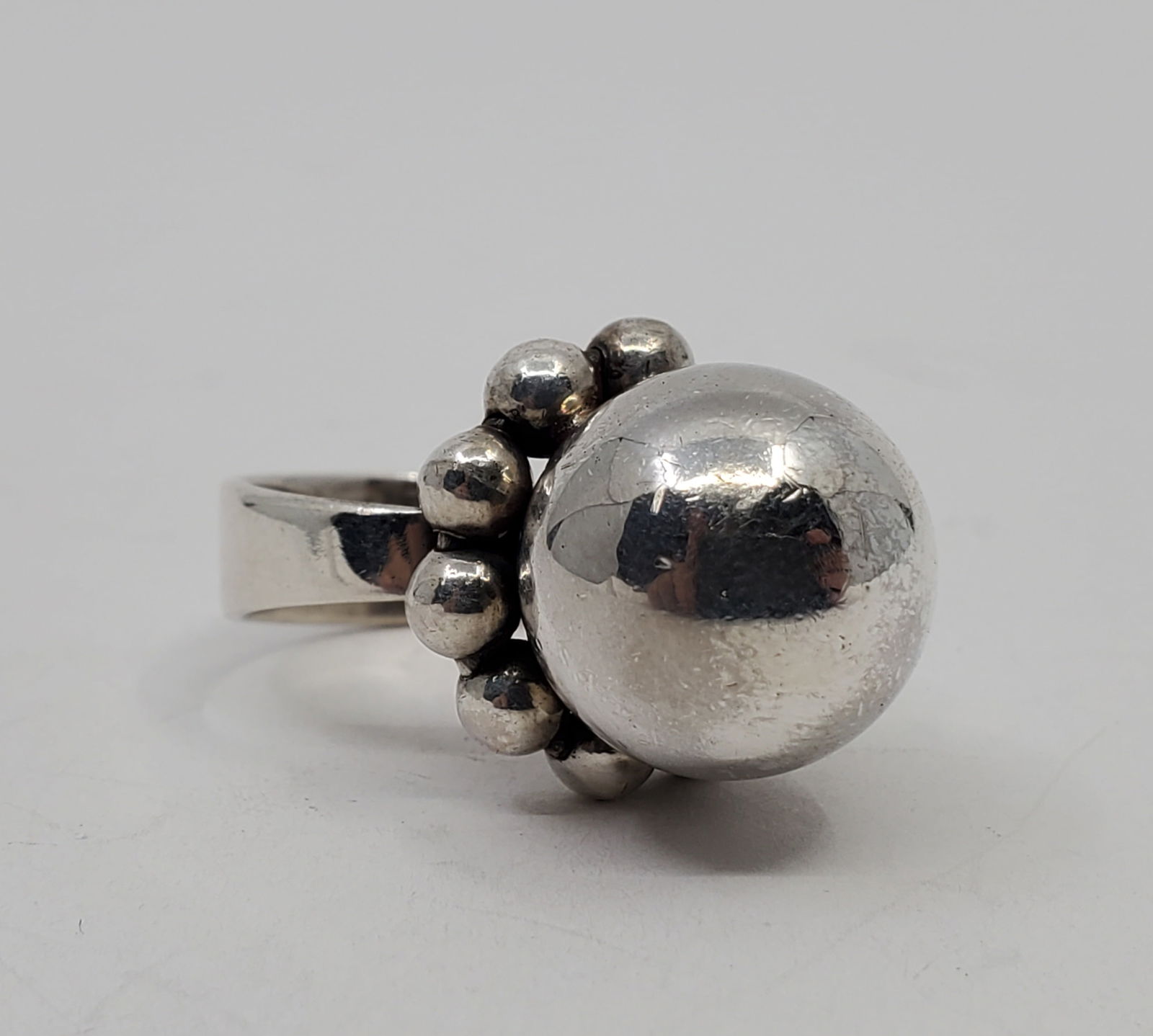Erik Granit, Finnish Modernist Sterling Silver Ring (1967) (1 of 9)