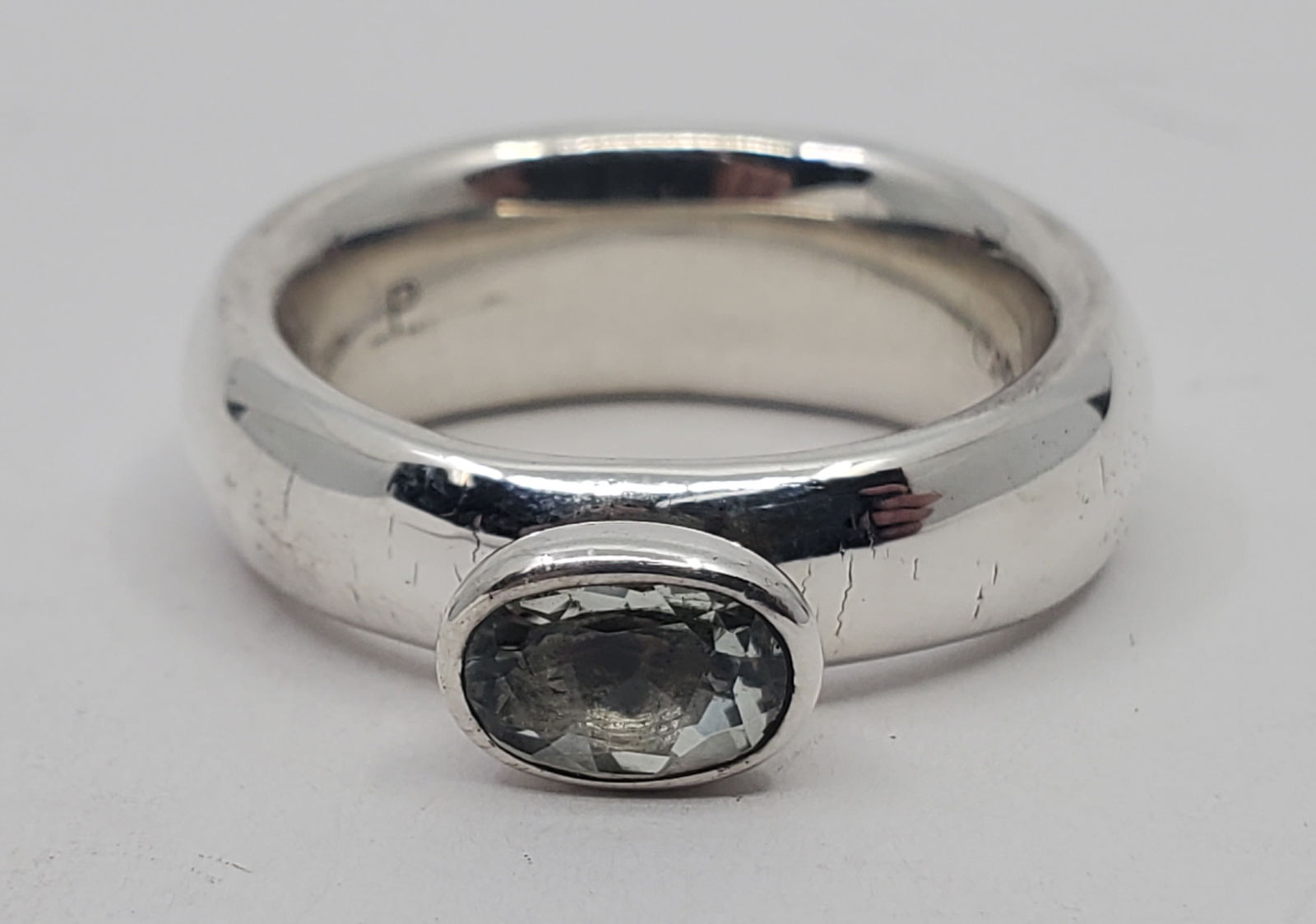 Links of London, Sterling Silver Modernist Stone Ring (1 of 8)