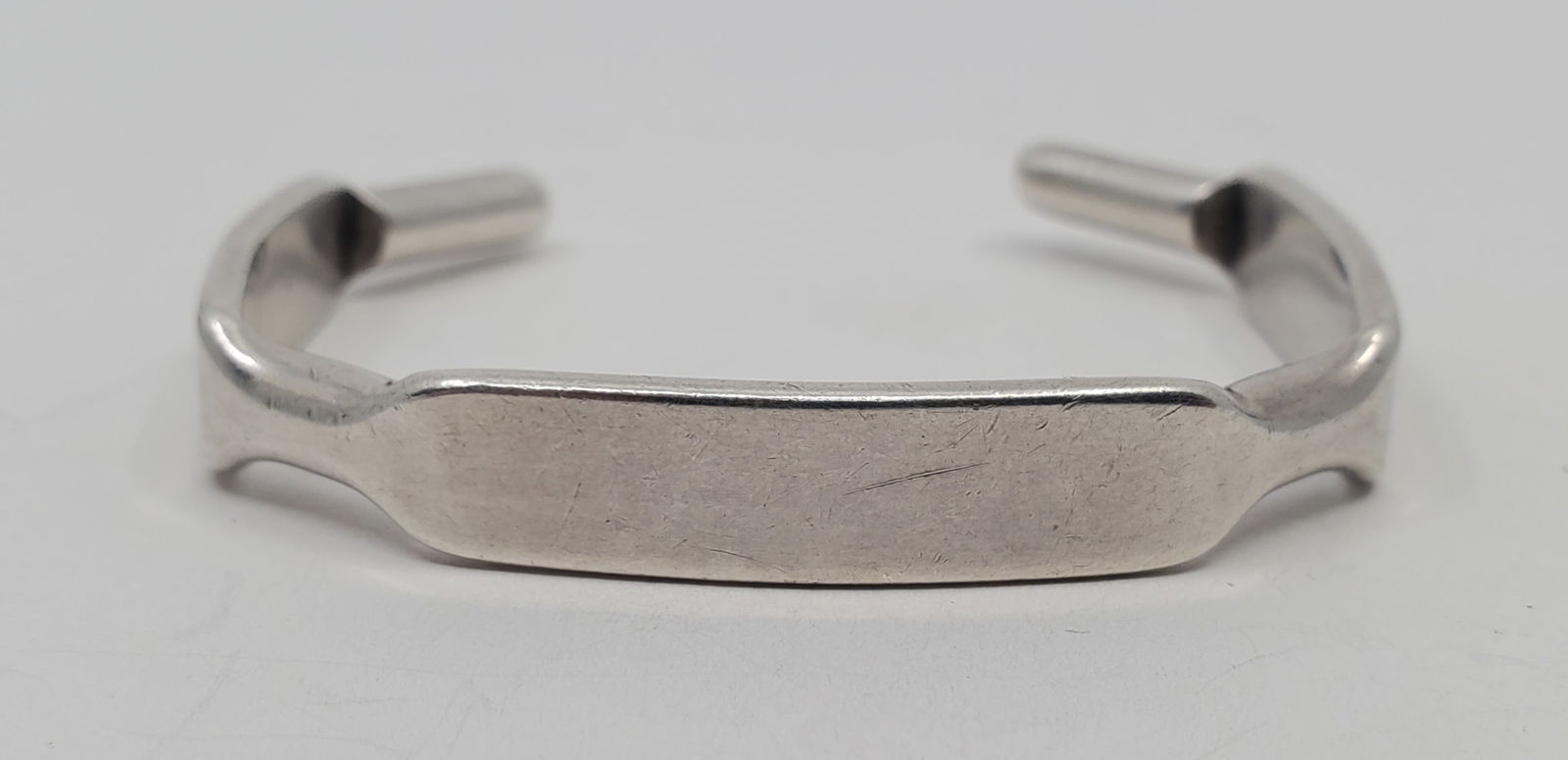 Modernist Sterling Silver Cuff Bracelet, Signed (1 of 7)