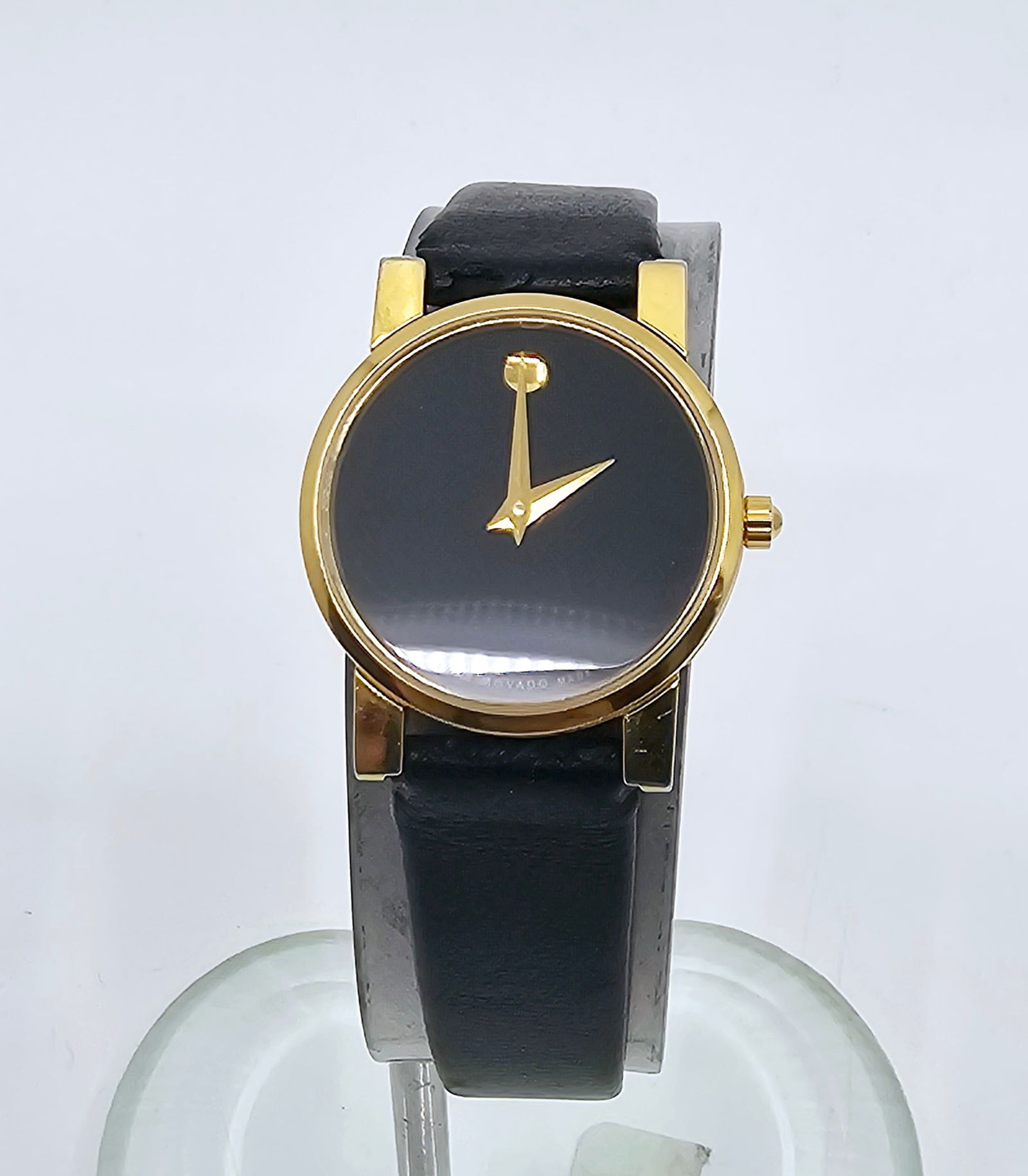 Movado Quartz Woman Watch: Movado Quartz Woman Watch Small Colour: Black\Black\Gold, need new battery