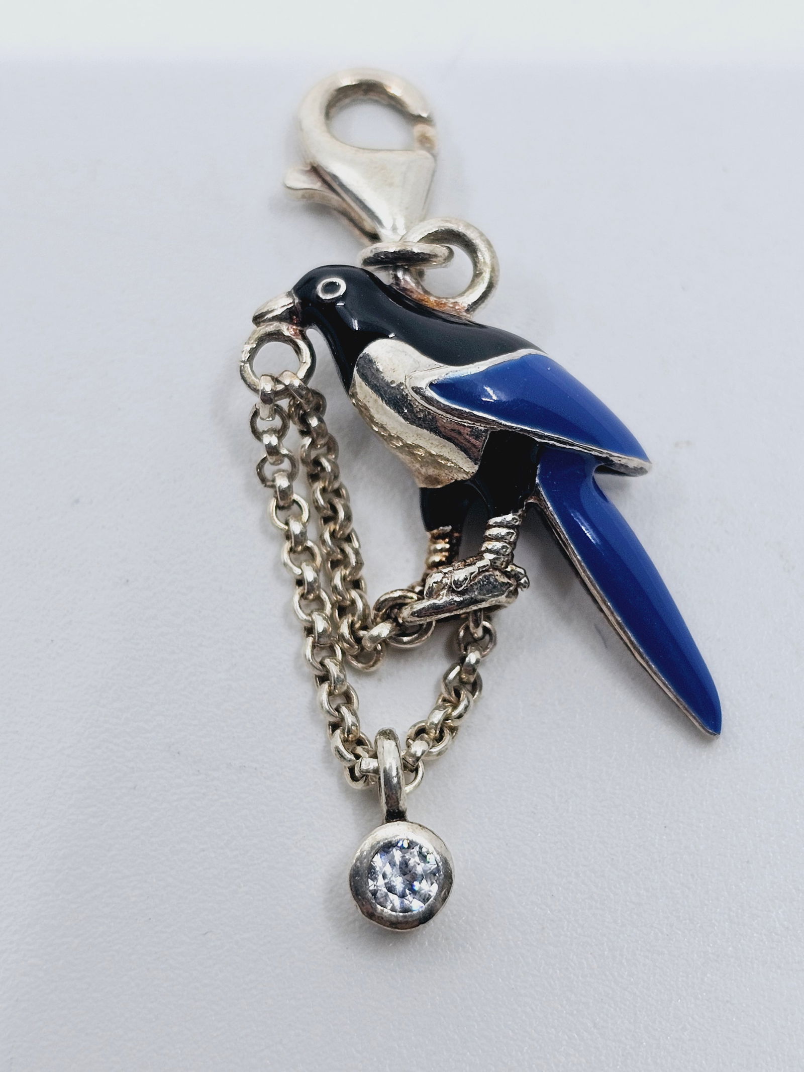 Thomas Sabo, Sterling Silver Enameled Bird Charm (1 of 5)