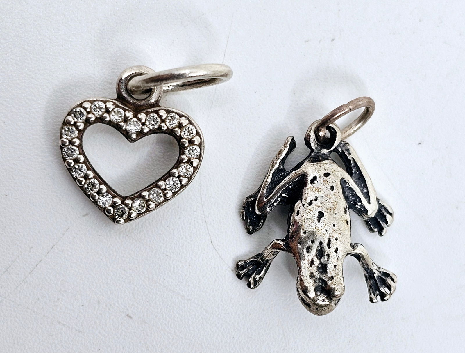 Set of 2 Sterling Silver Pendants Charms (1 of 3)
