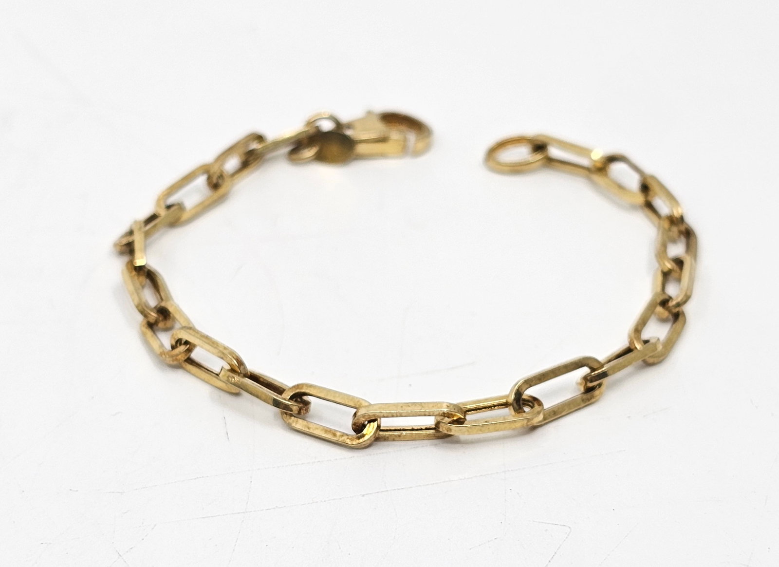 Sterling Silver Gold Plated Bracelet: Sterling Silver Gold Plated Bracelet Weight 4.74g 7 1/2"