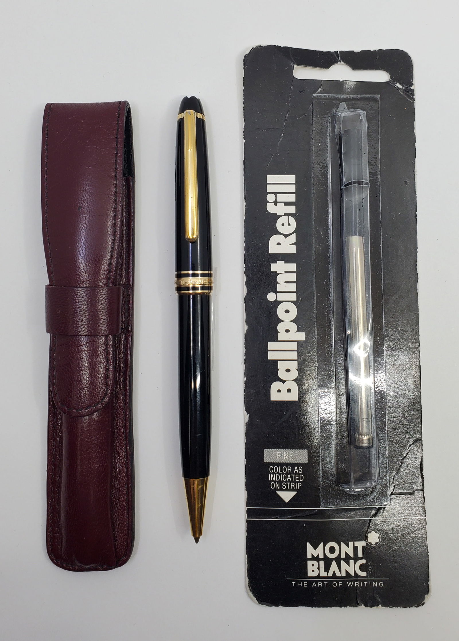 Montblanc Ballpoint Pen, with Filler and Leather Case (1 of 14)