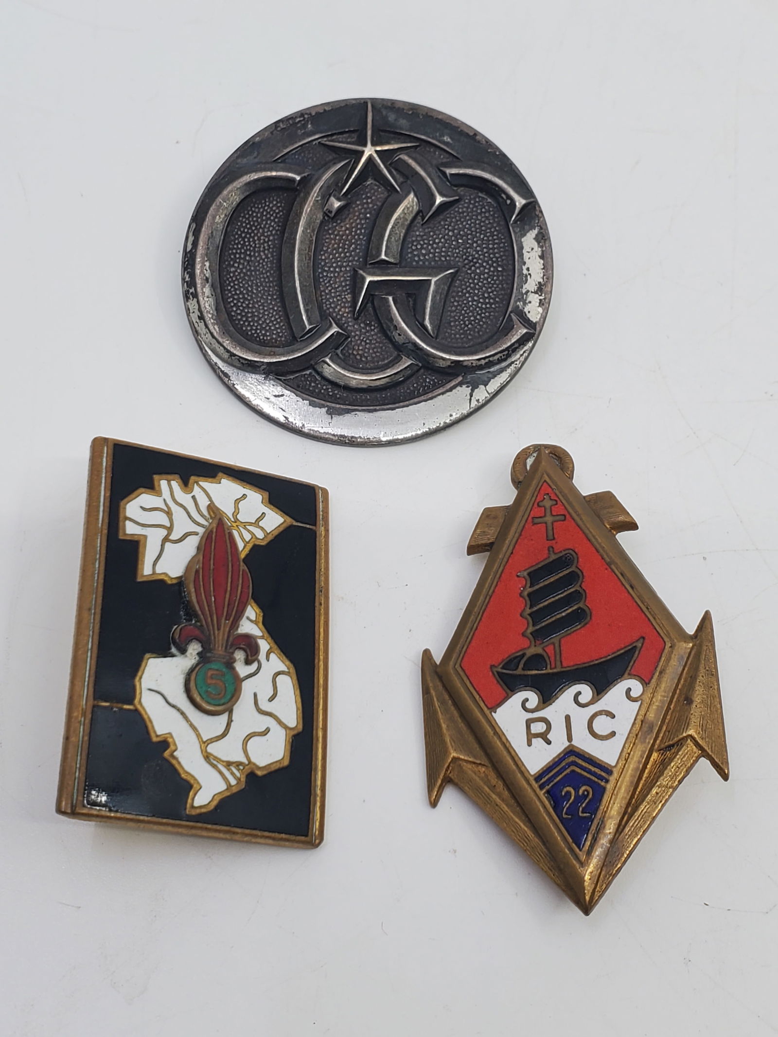 Set of 3 French Foreign Legion Indochina Vietnam Badges (1 of 10)