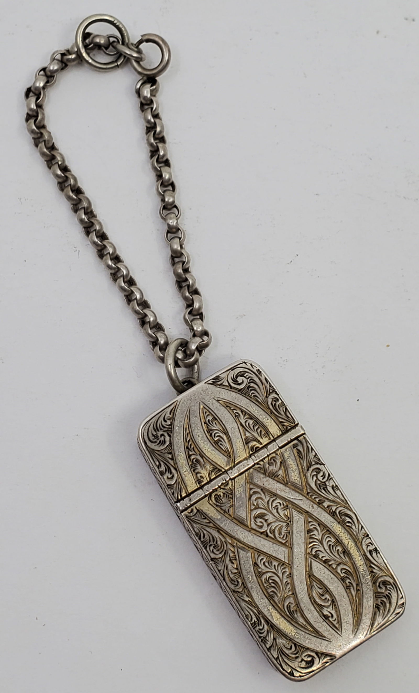 Antique Sterling Silver Pill Box (1 of 6)