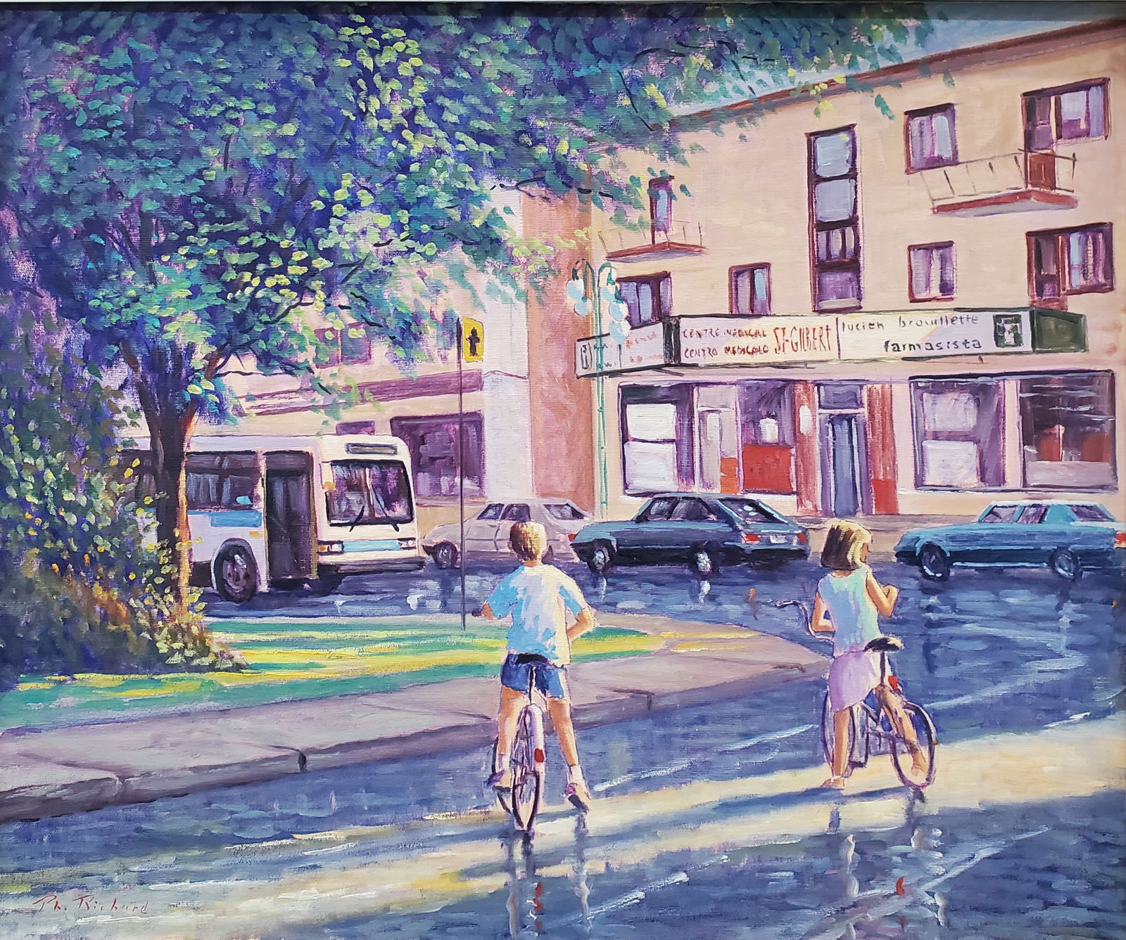 Richard, Philippe (1947- ) Canadian, Sur la rue Jean-Talon (1 of 4)
