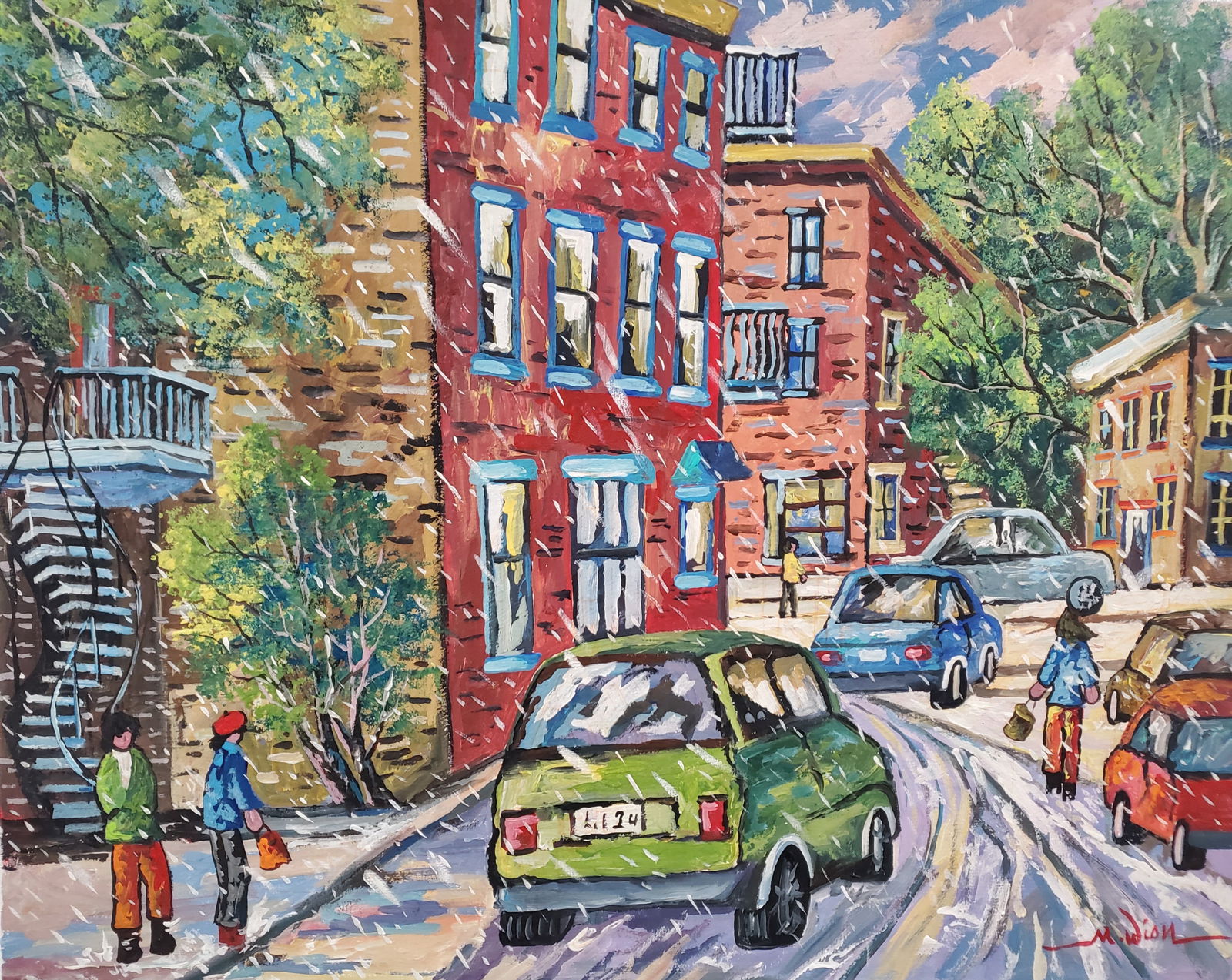 Dion, Michel (XX) Canadian, Street Scene (1 of 2)