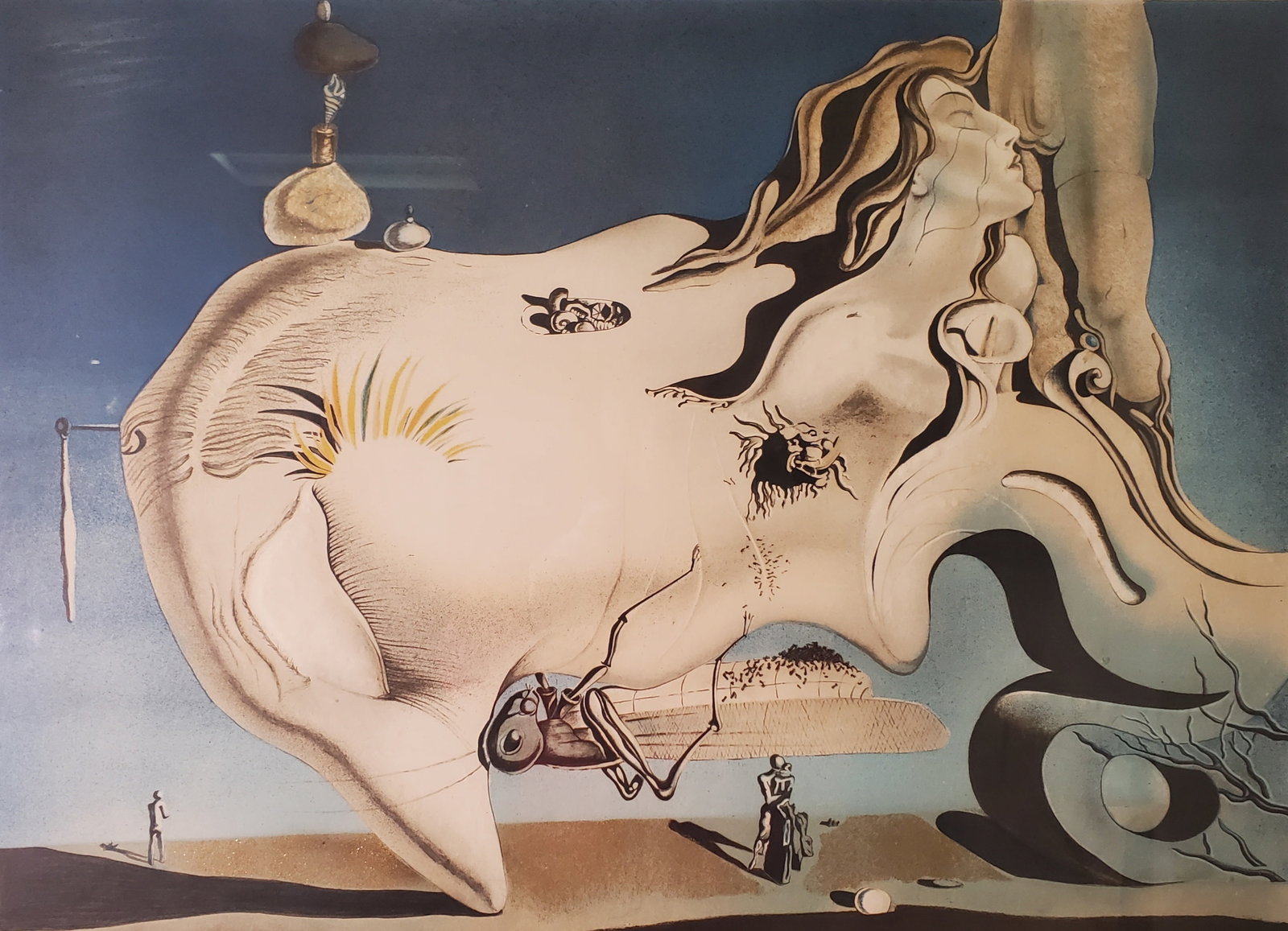 Dali, Salvador (1904-1989) Spanish, Le Grand Masturbateur: Artist : Dali, Salvador (1904-1989) Spanish Titre : Le Grand Masturbateur Description (FR) : Lithographie sur papier rehausse a la main, 115/300, signee en bas a droite Dali Description (ENG) : Lithog