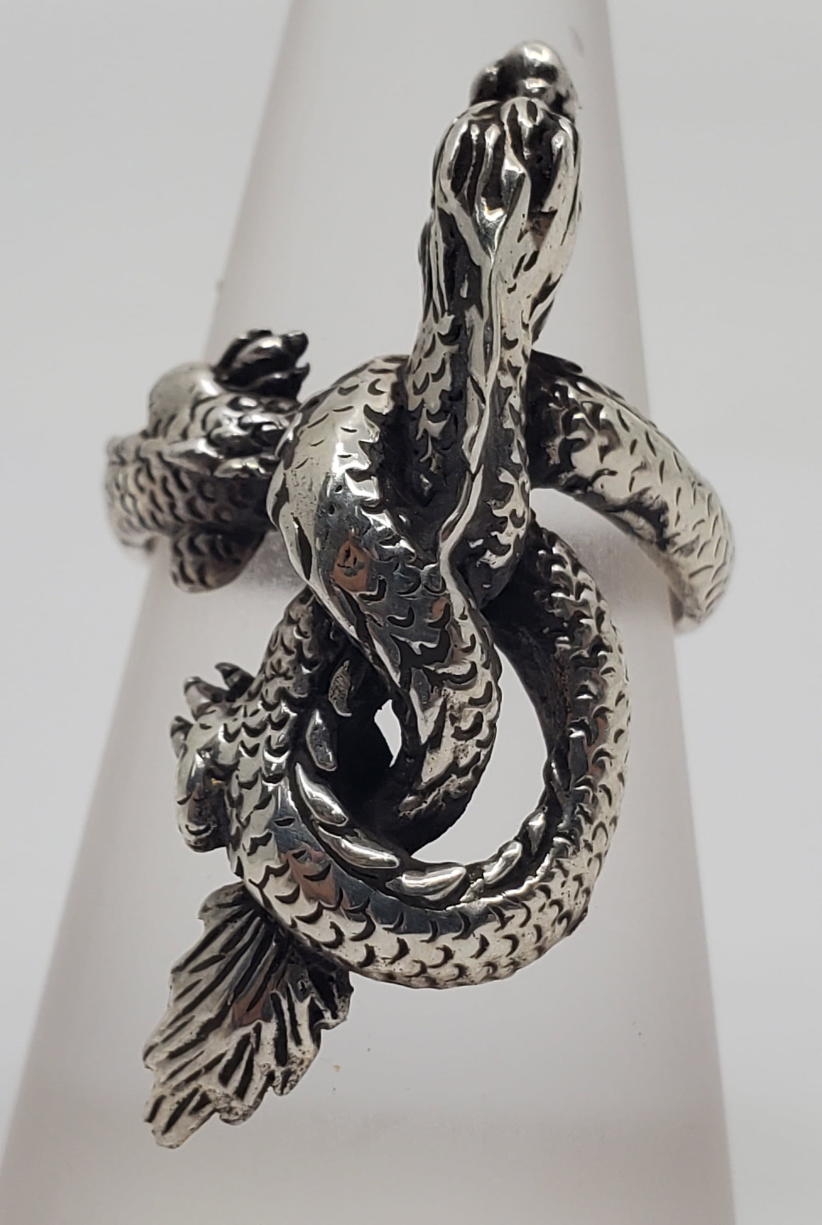 Vintage Dragon Sterling Silver Ring (1 of 8)