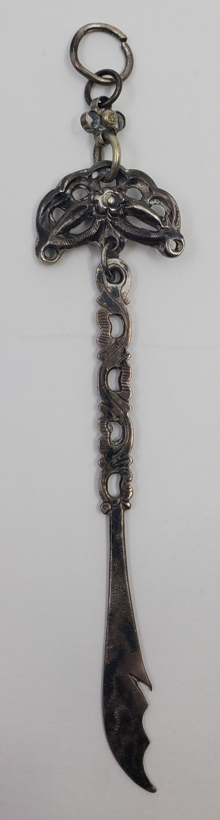 Antique Victorian Sterling Silver Pocket Watch Chain Decoration (1 of 5)