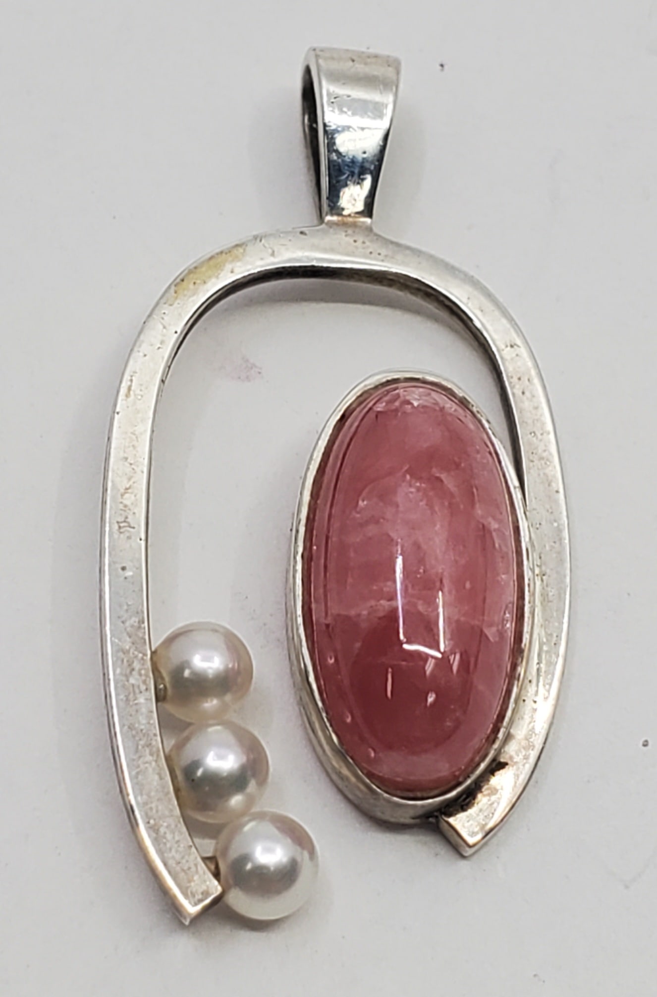 Modernist Sterling Silver Pendant, Signed (1 of 4)