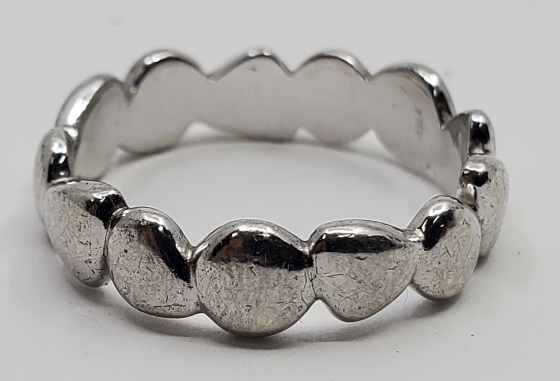 Birks, Sterling Silver Modernsit Bangle Ring (1 of 4)