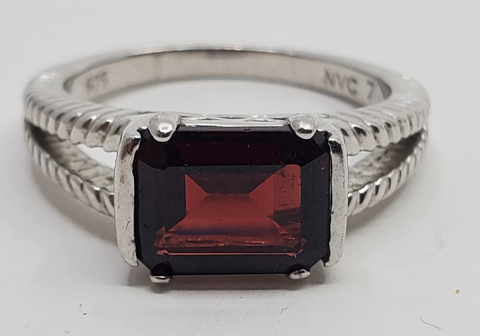 Nataliya V Collister, Sterling Silver Garnet Ring (1 of 6)