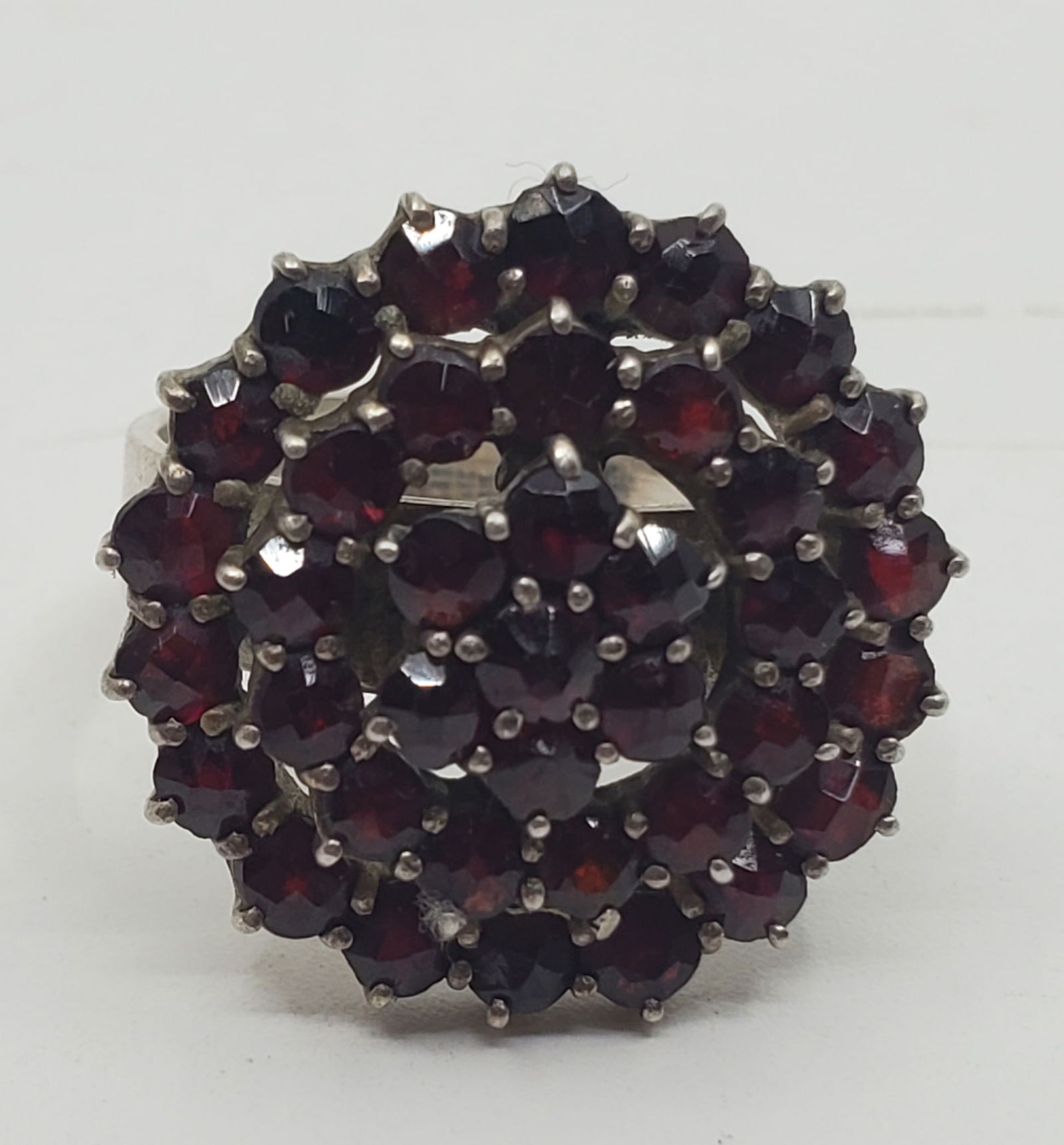 Vintage Sterling Silver Garnet Ring (1 of 7)