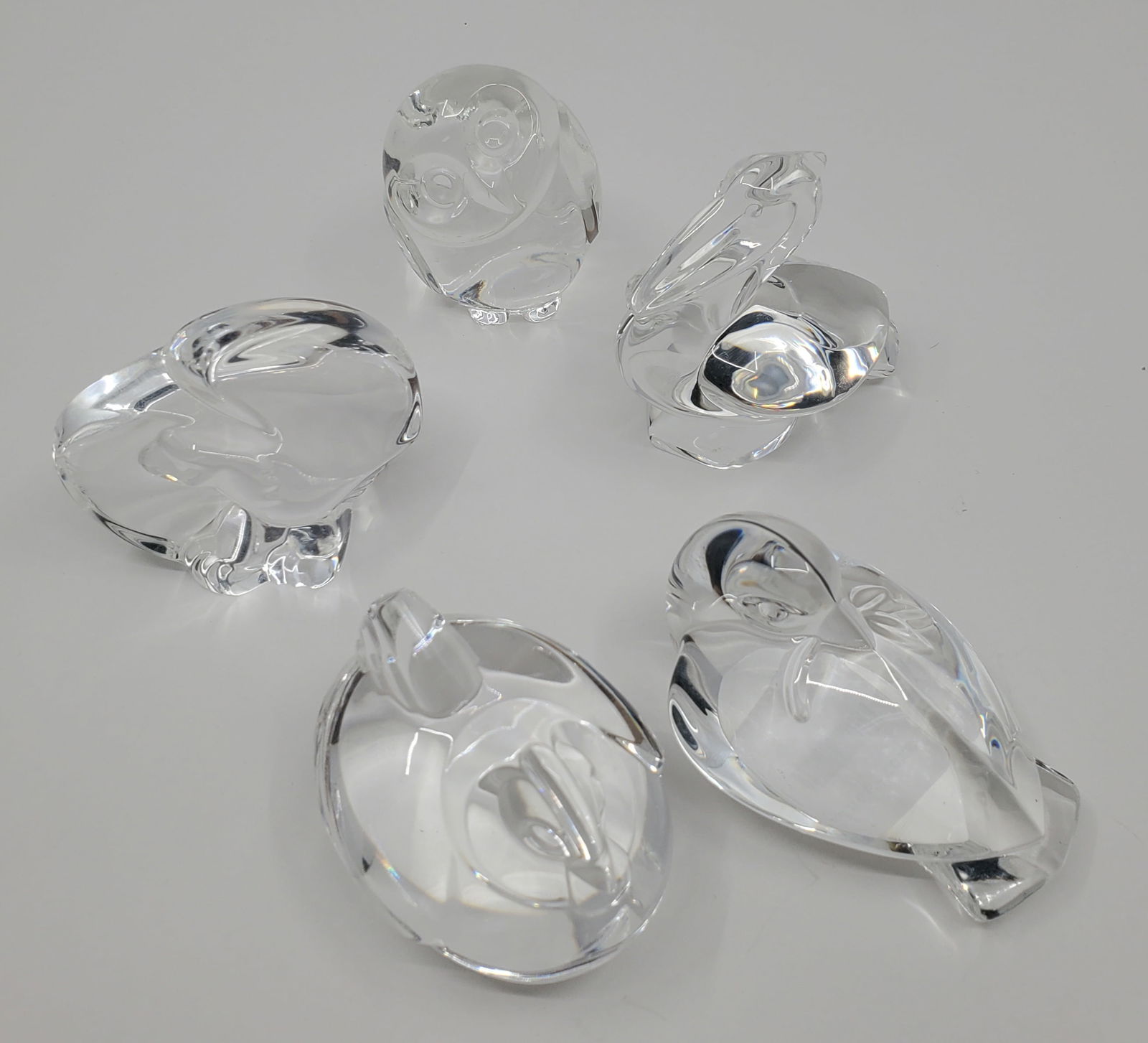 STEUBEN GLASS 5 Different Crystal Bird Fifurines (1 of 20)