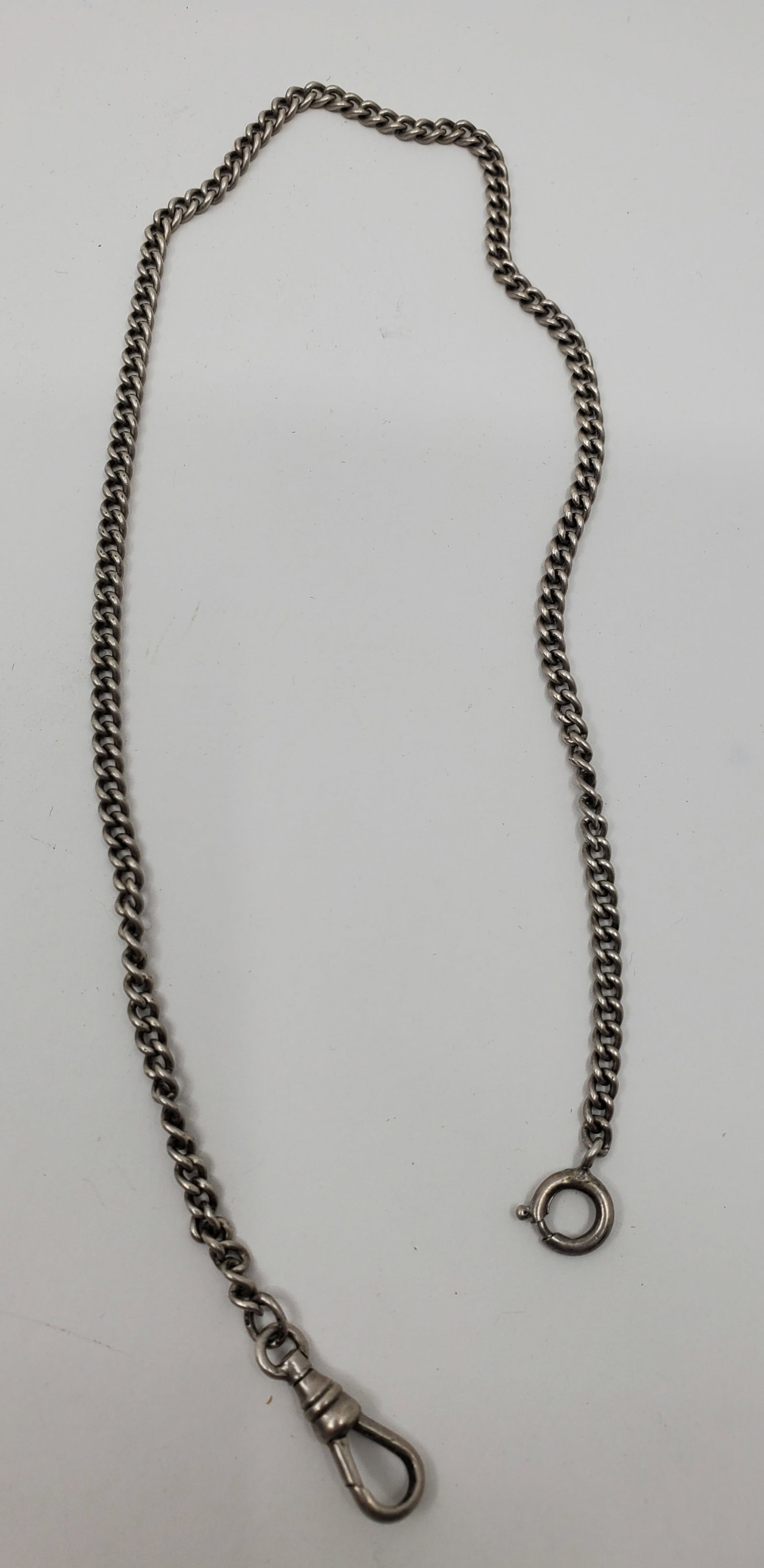 Vintage Sterling Silver Pocket Watch Chain (1 of 3)