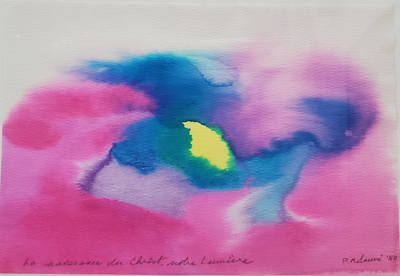 Sauve, Paulette-Marie, (1949- ) Canadian, La naissance du Christ, notre lumiere (1980) (1 of 7)