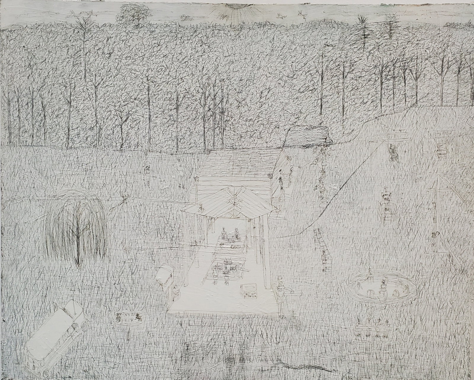 Yeomans, Brooks (1957- ) American Folks Art, Park at Linville Falls (1 of 5)