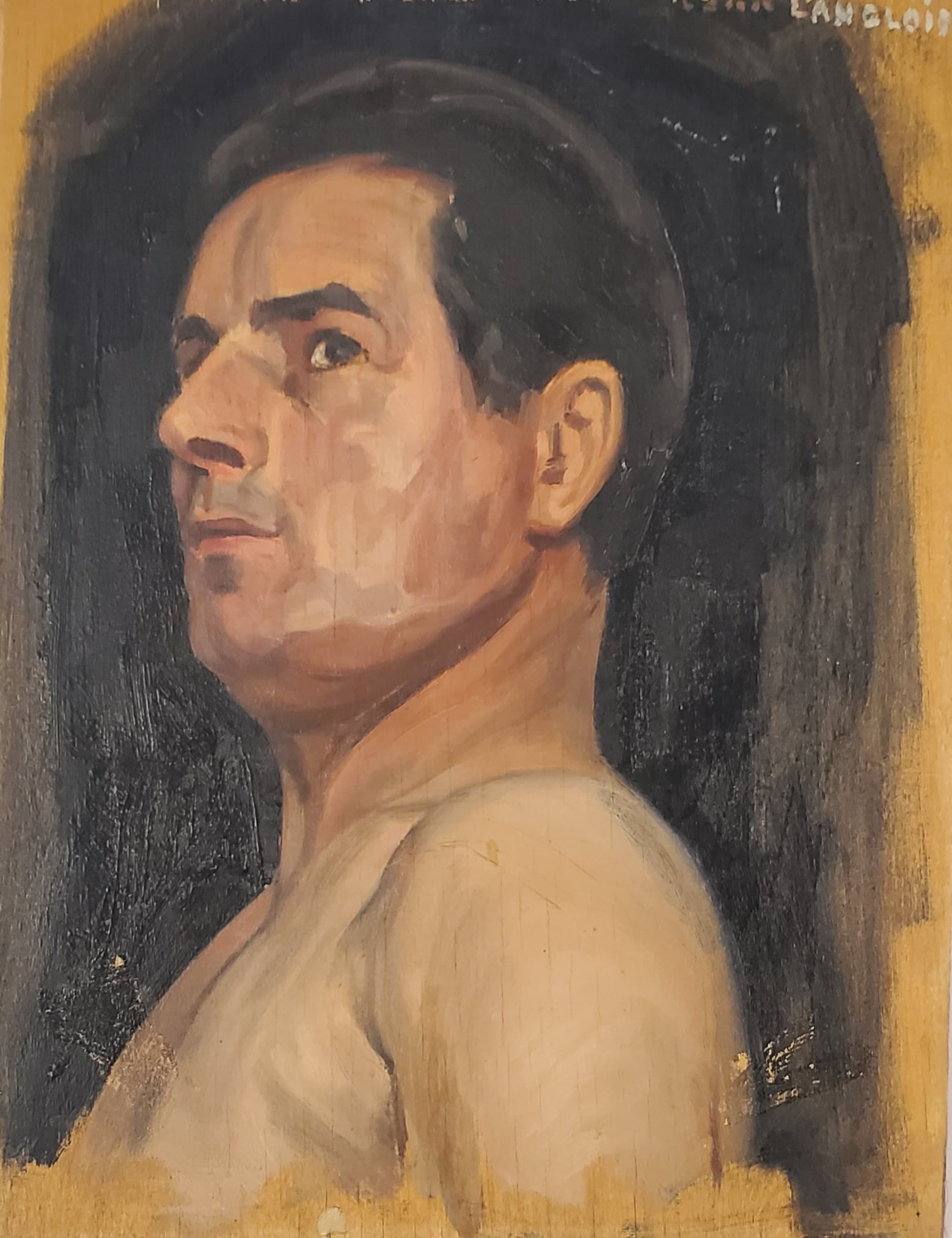 Langlois, Jean (1916- ? ) Canadian RCA, Snow removal seen through the window (1 of 4)