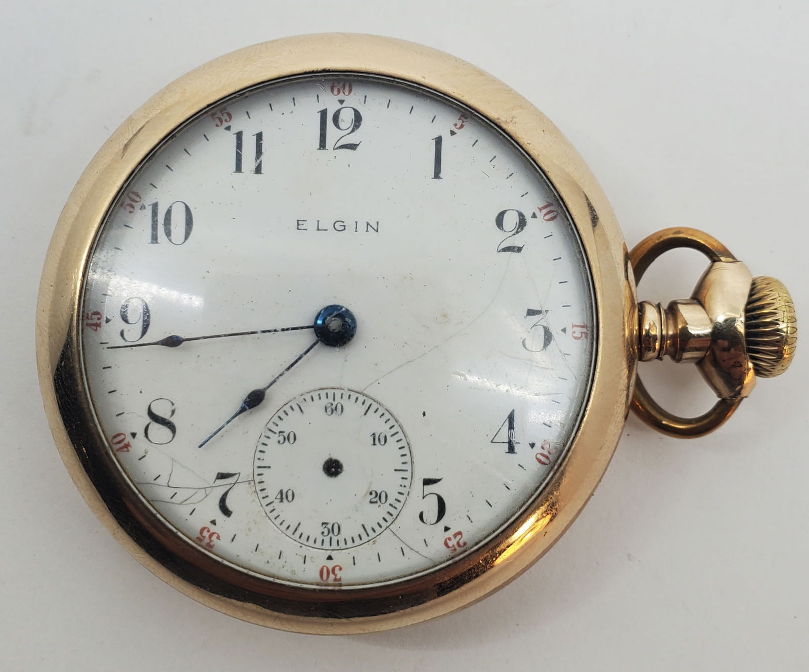 ELGIN Pocket Watch 18s 7J Grade 6 Circa 1885: In BANNER Gold Filled Case. Not in working order.